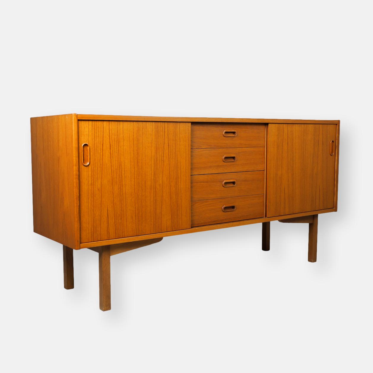 Enfilade scandinave en placage de teck