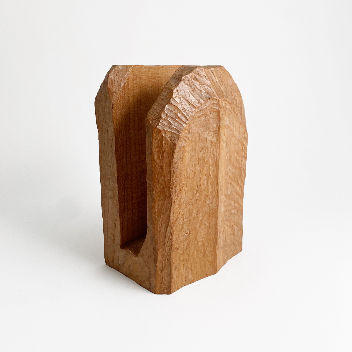 Ancien porte-lettres anthroposophique en bois signé – Image 2