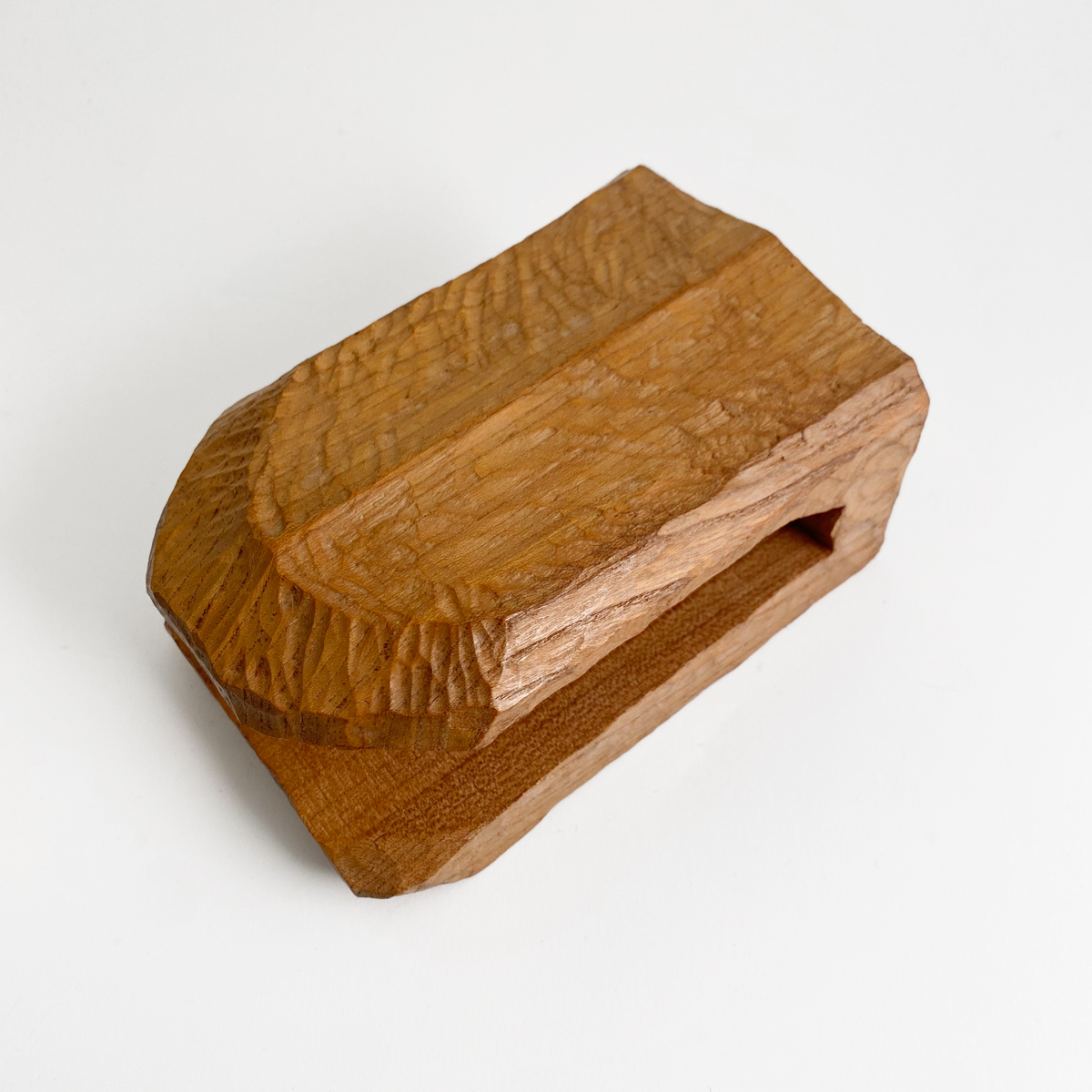 Ancien porte-lettres anthroposophique en bois signé – Image 4