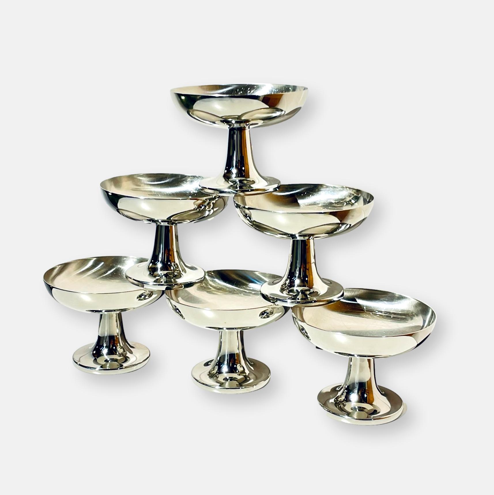 Lot de 6 coupes à glace de Carlo Alessi