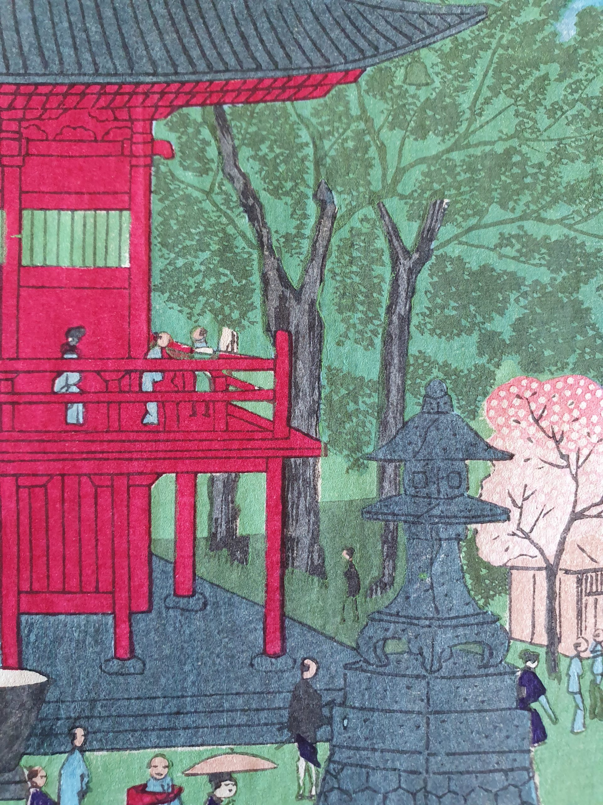 Ikkei Shosai, estampe japonaise orginale de 1871 – Image 3