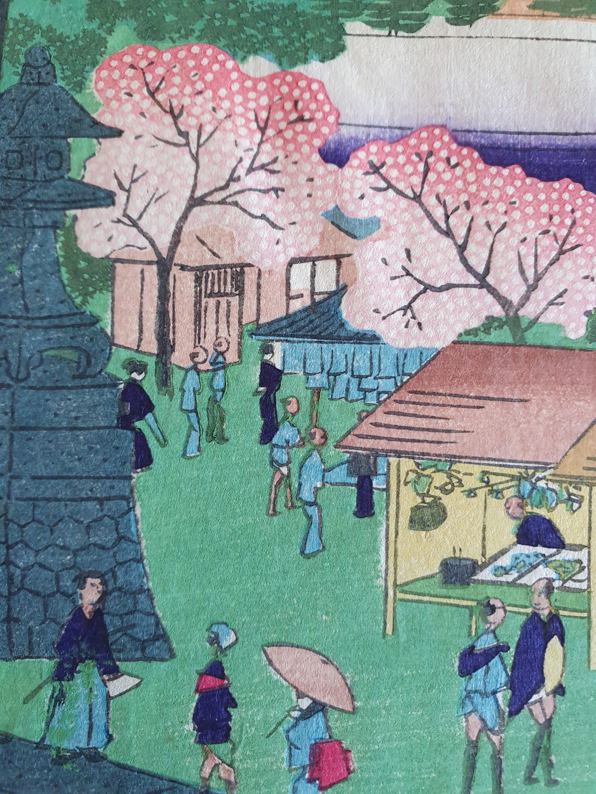 Ikkei Shosai, estampe japonaise orginale de 1871 – Image 5