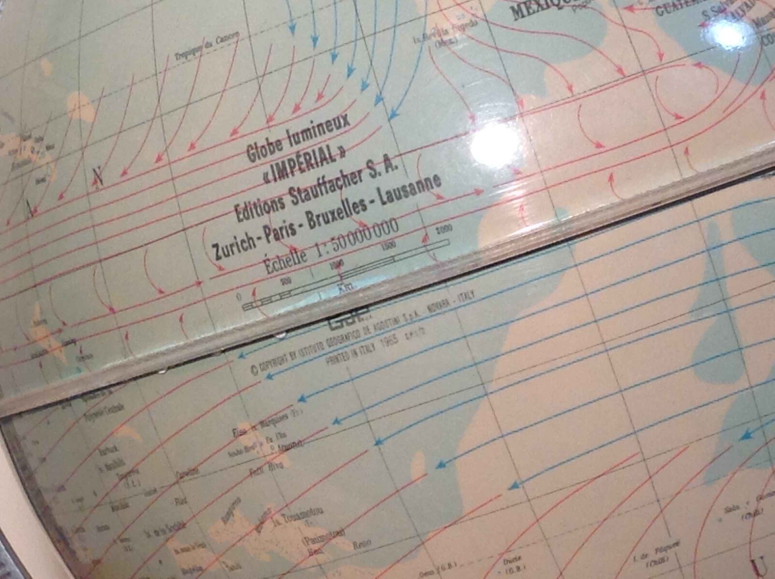 Globe terrestre lumineux - 1965 – Image 5