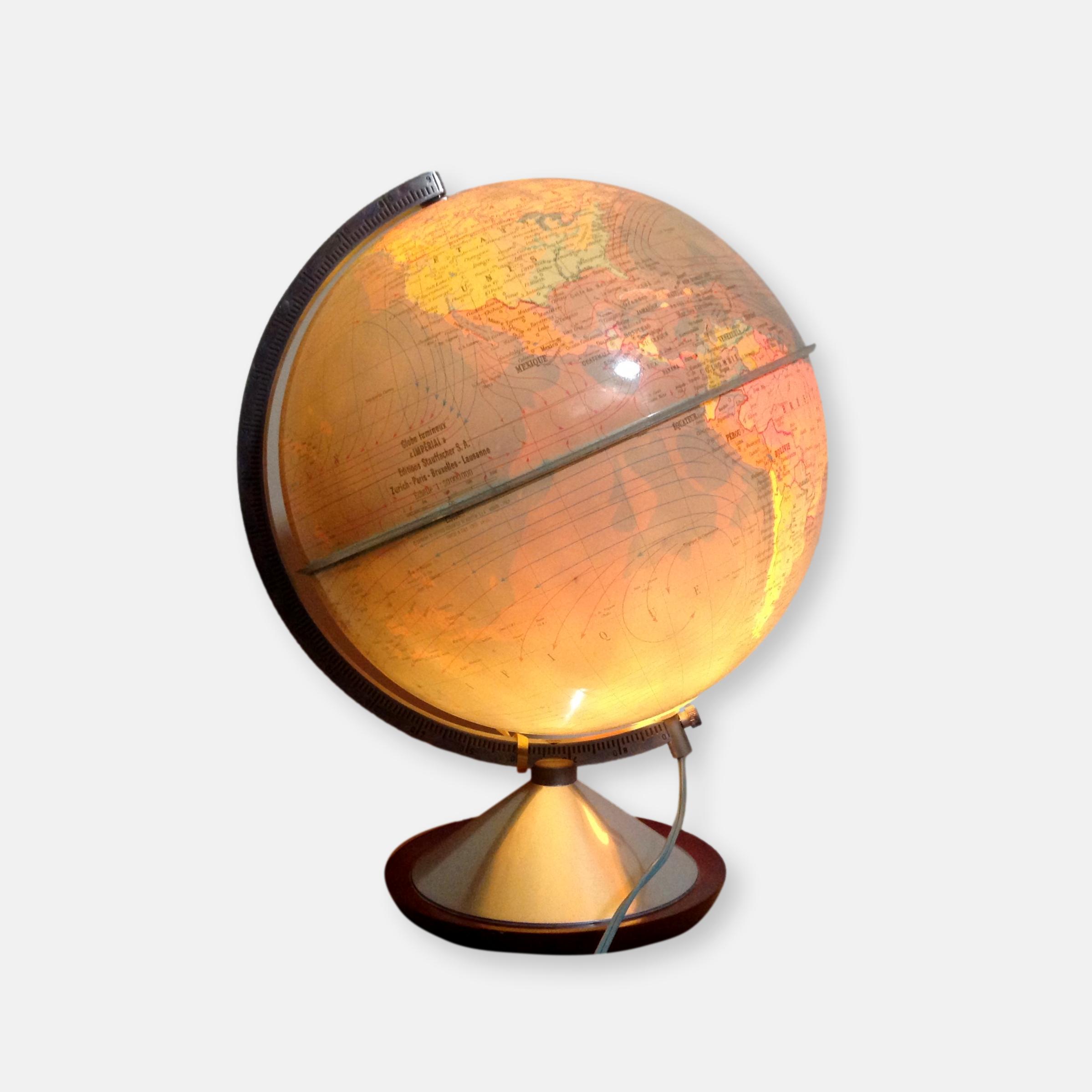 Globe terrestre lumineux - 1965