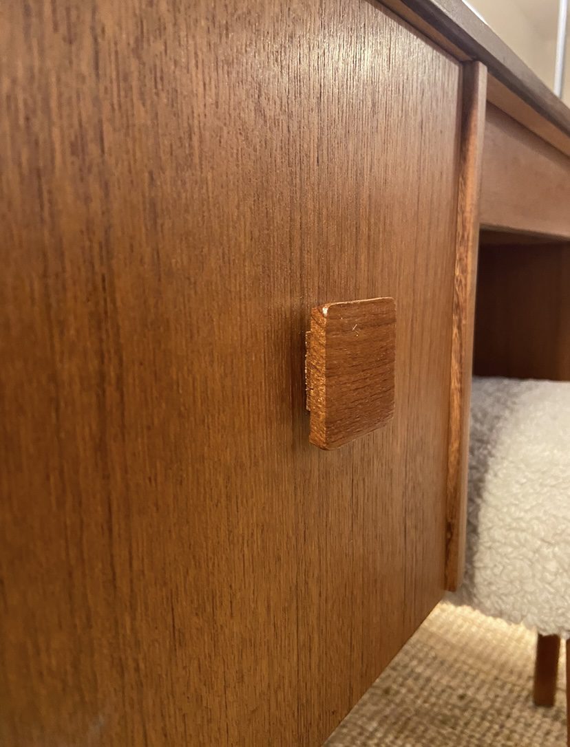 Coiffeuse en teck vintage danoise – Image 6