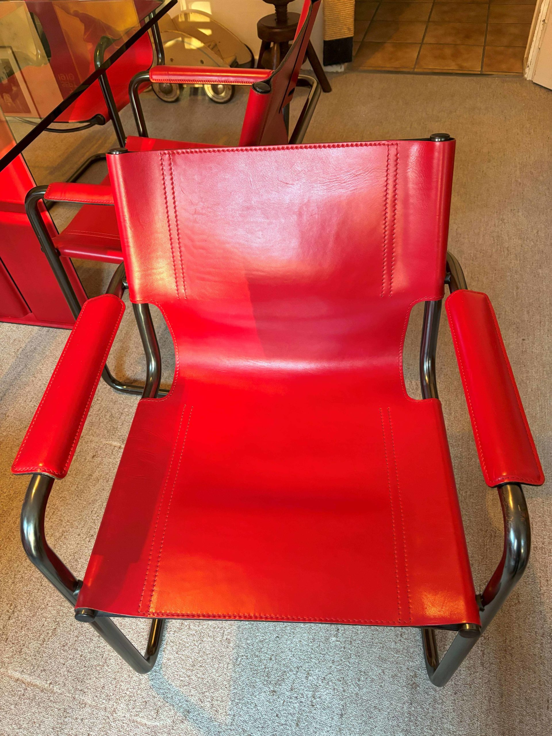 Ensemble 8 chaises Matteo Grassi et table Tito Agnoli – Image 3