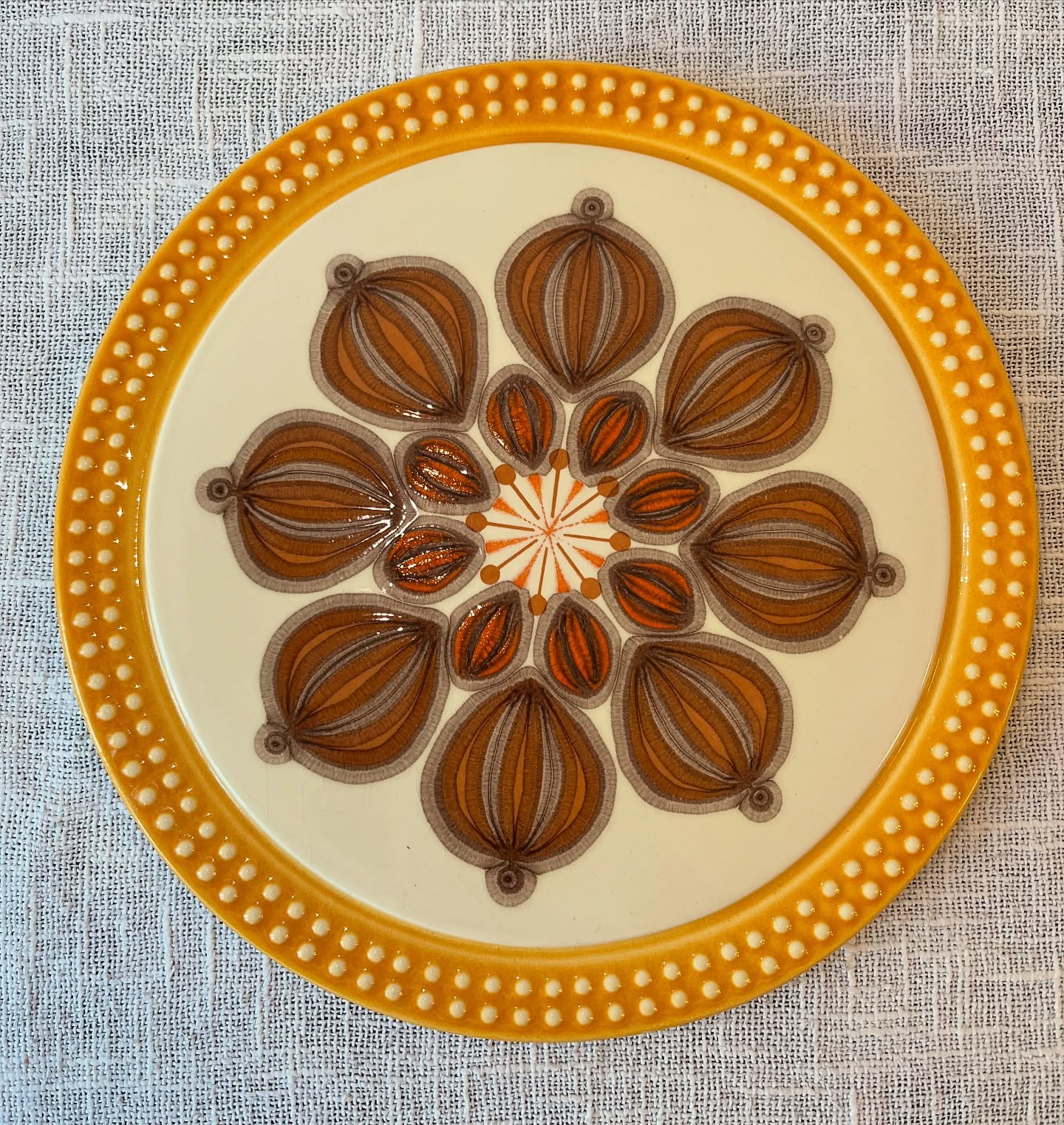 Assiette à gâteaux en céramique des années 70 – Image 2