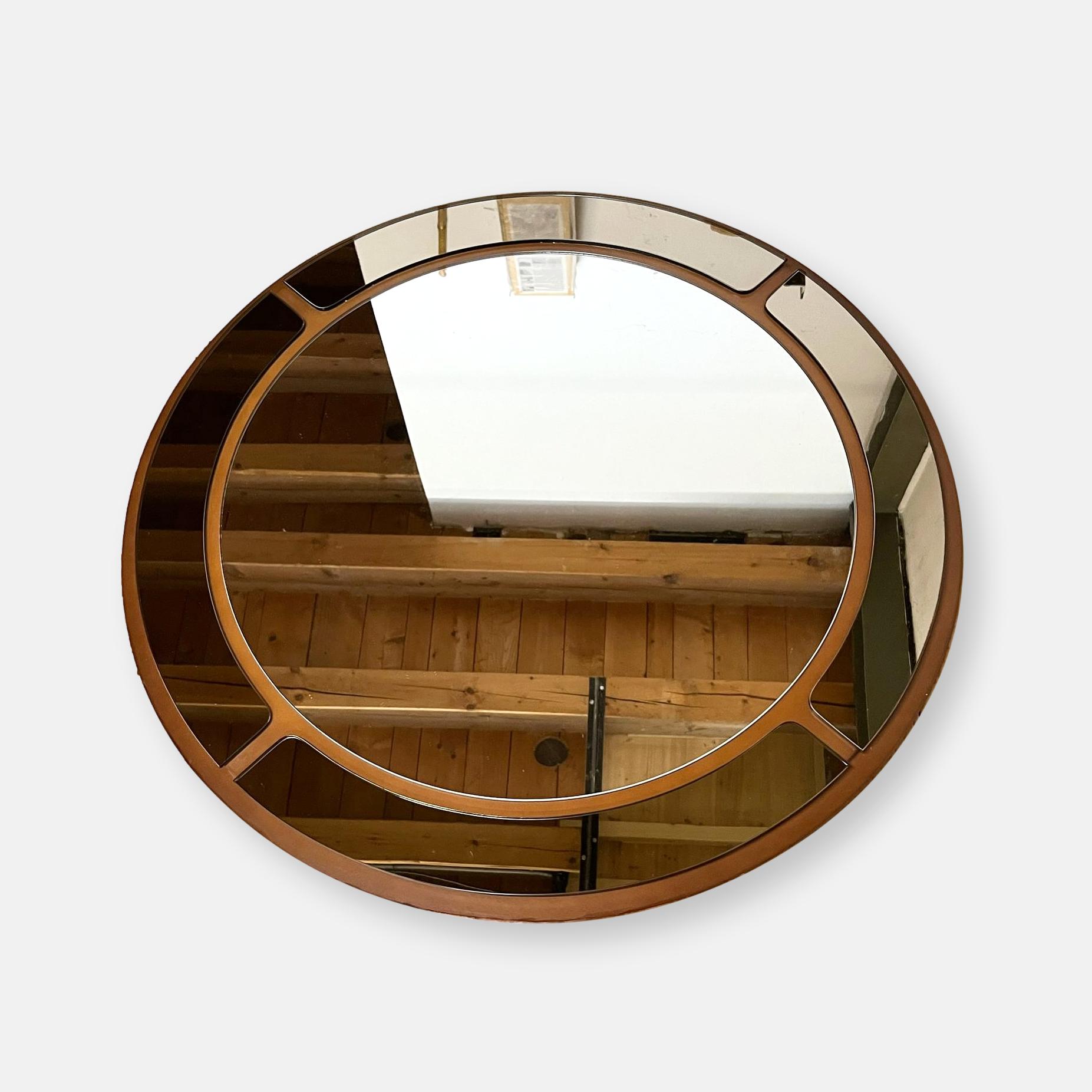 Grand miroir d’art vintage à parcloses