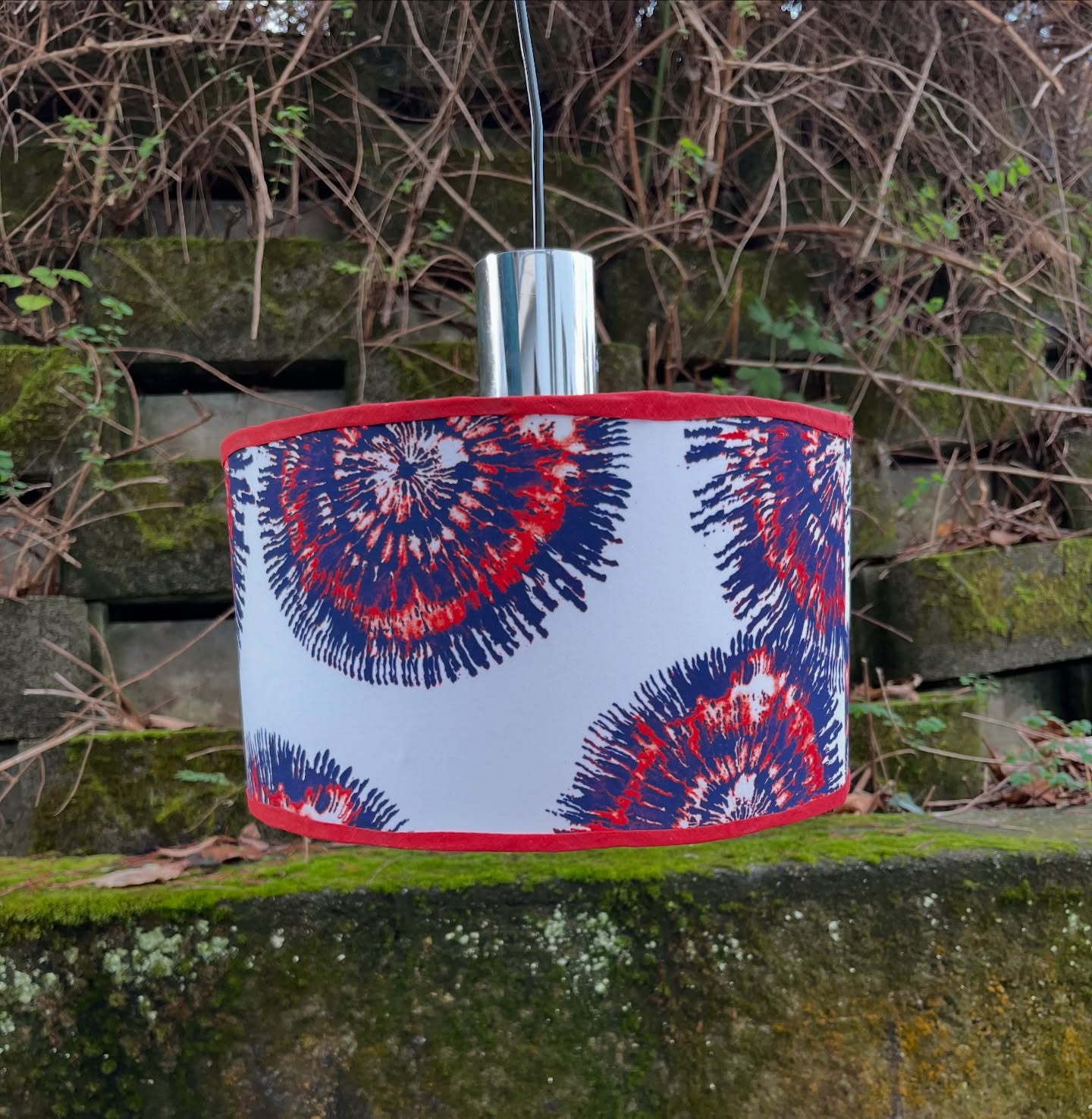 Suspension vintage avec abat jour artisanal – Bild 4