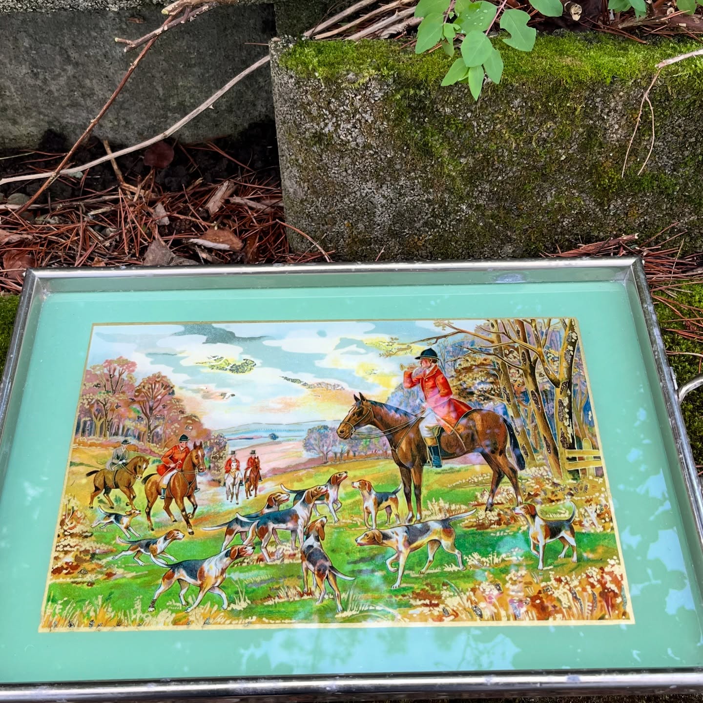 Plateau vintage chasse au renard – Image 4