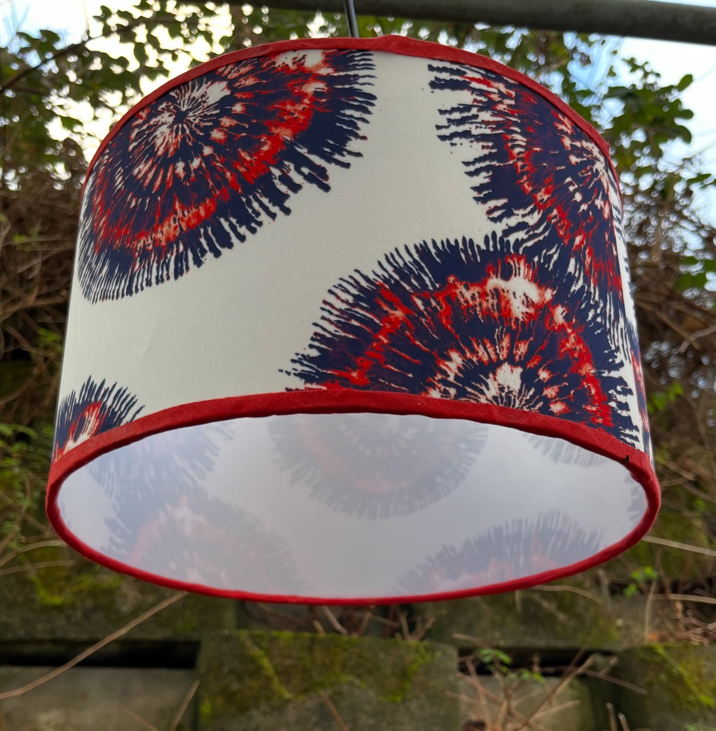 Suspension vintage avec abat jour artisanal – Bild 3