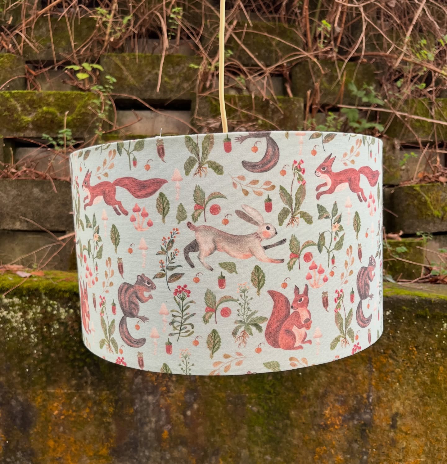 Suspension avec abat jour artisanal animaux – Bild 5