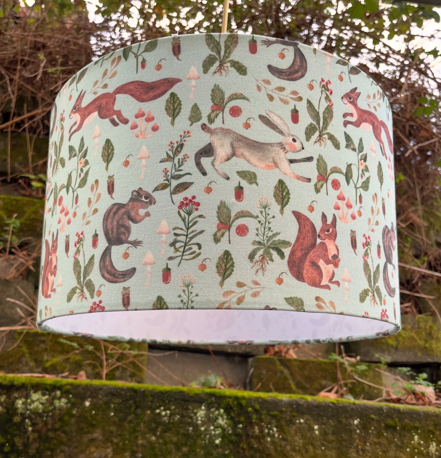 Suspension avec abat jour artisanal animaux – Bild 3