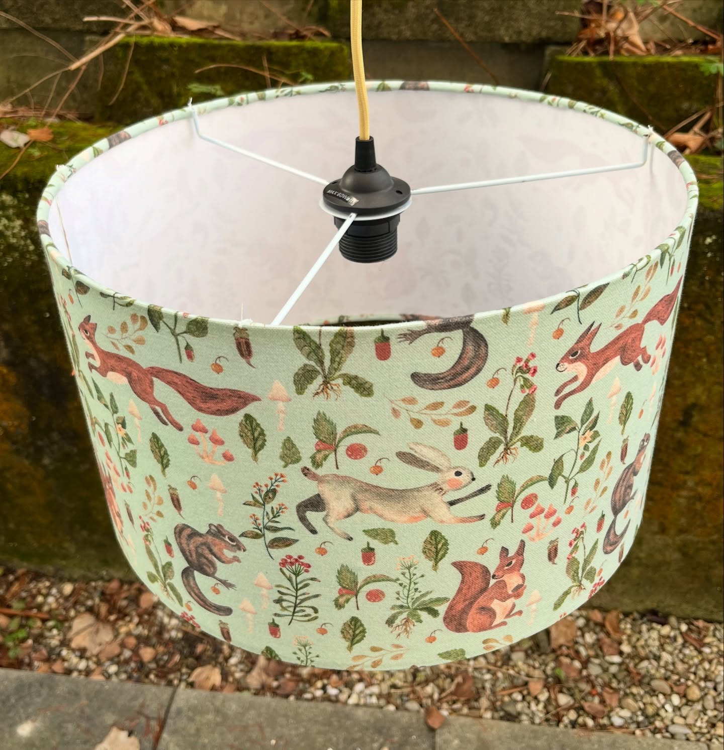 Suspension avec abat jour artisanal animaux – Bild 4