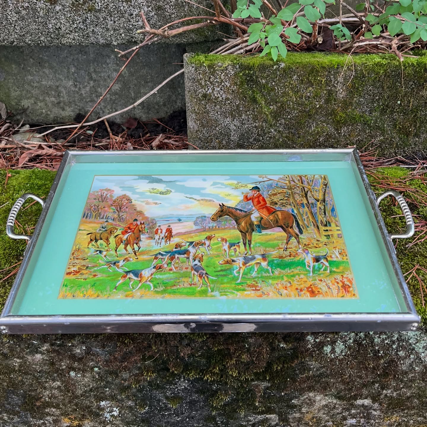 Plateau vintage chasse au renard – Image 2