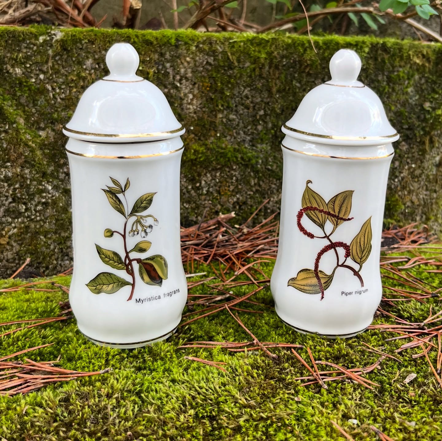 Paire de pots à épices en porcelaine – Bild 2