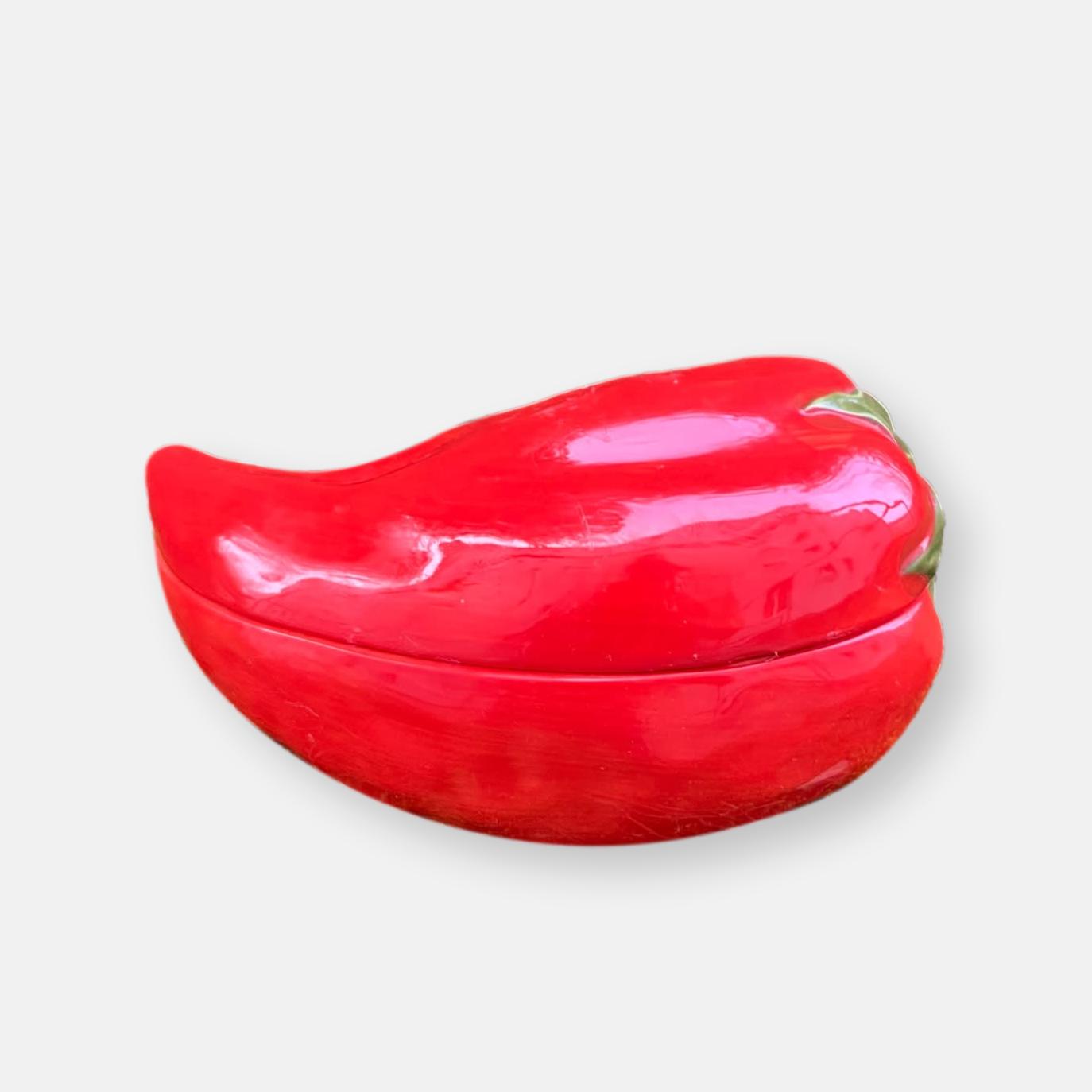 Saucière artisanale en forme de piment