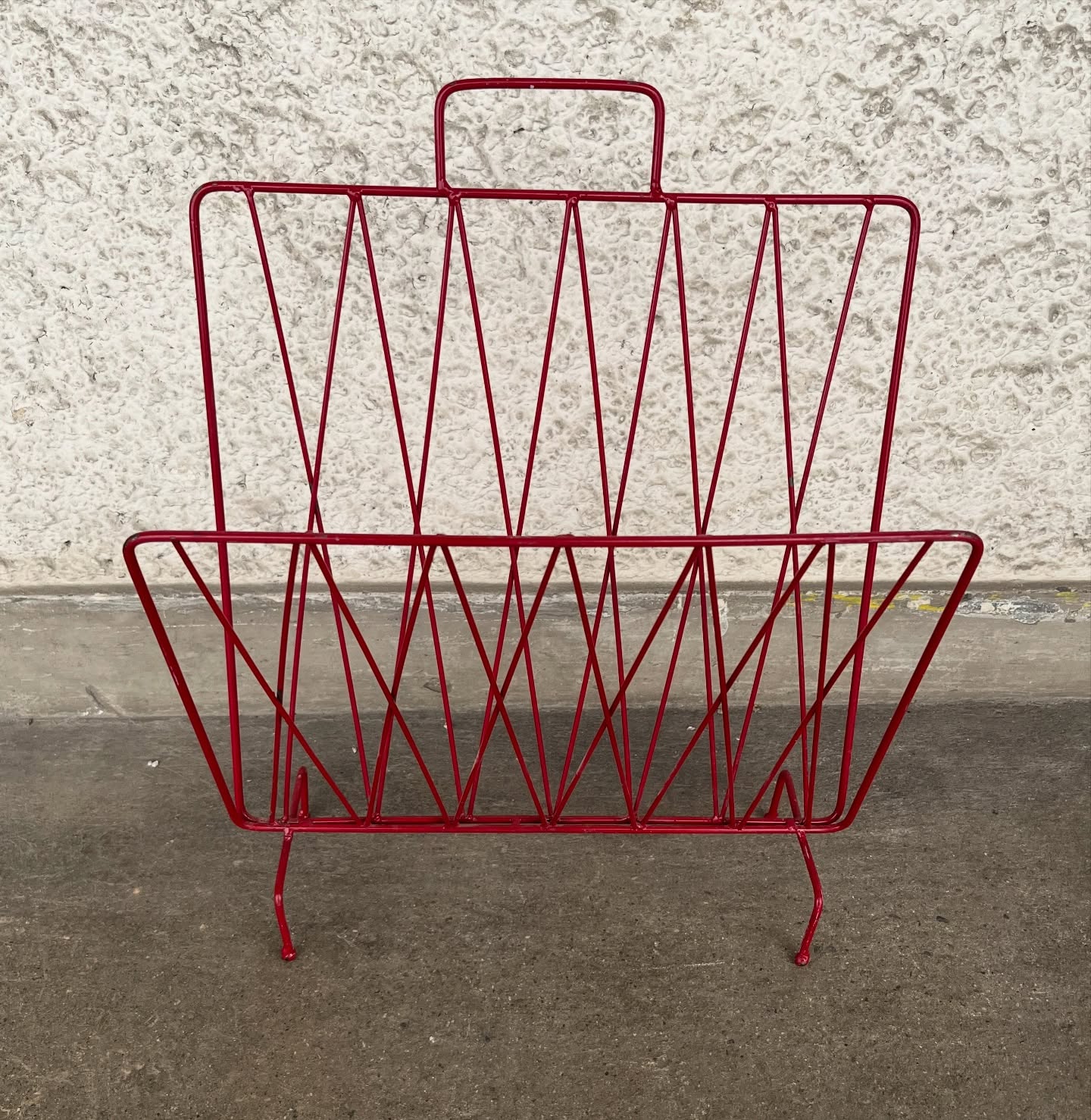 Porte journaux métallique rouge – Bild 3