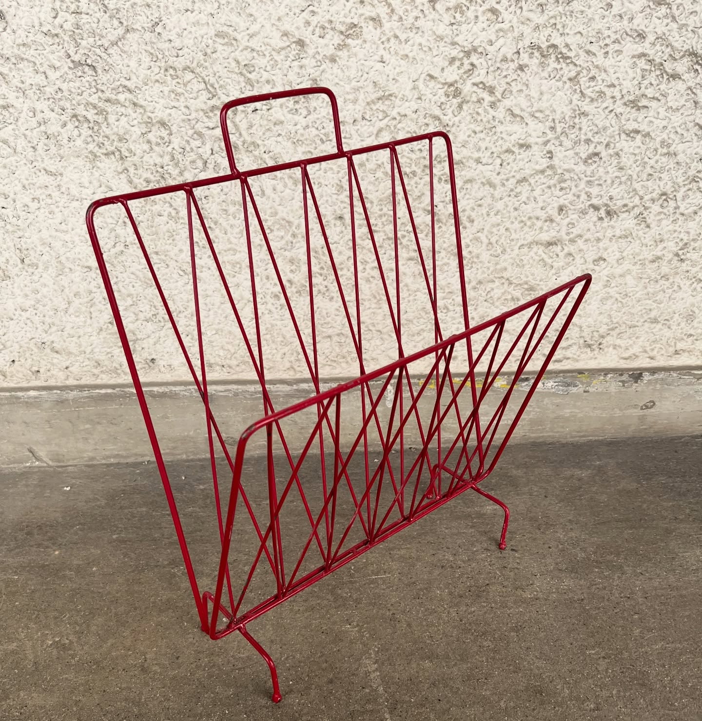 Porte journaux métallique rouge – Bild 2