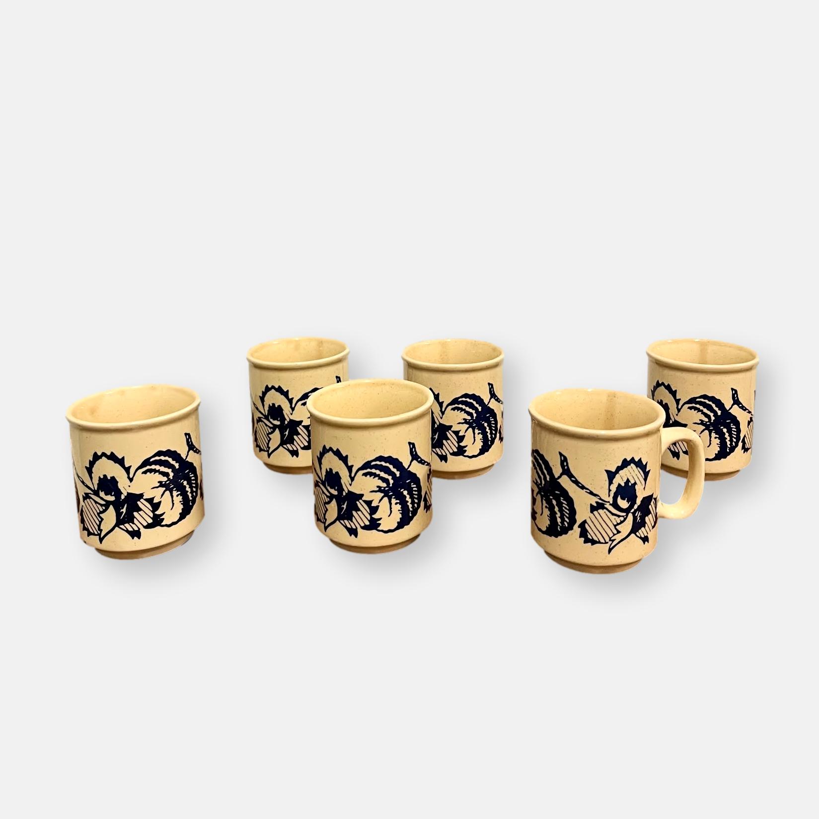 Lot de 6 tasses anglaises