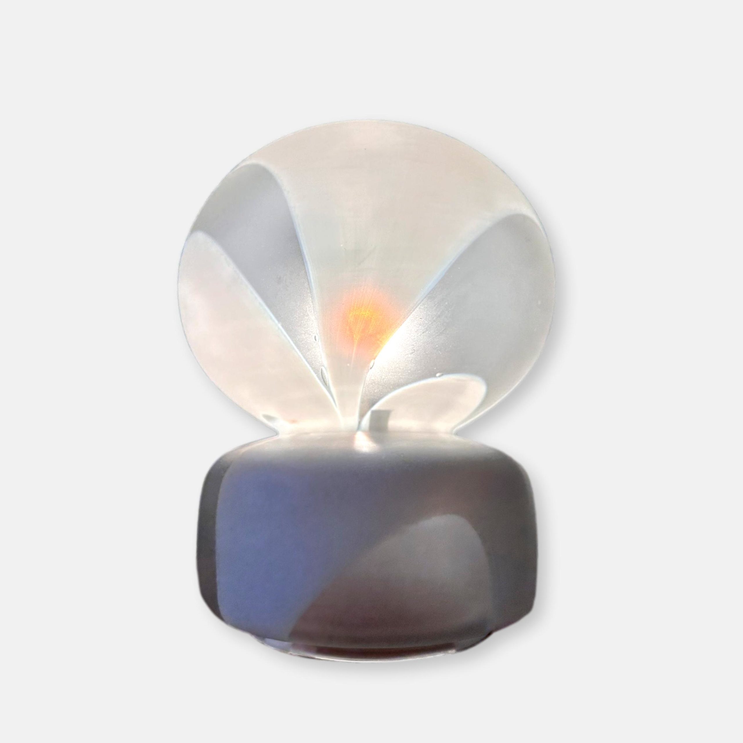 Lampe à poser Space Age en verre 1960