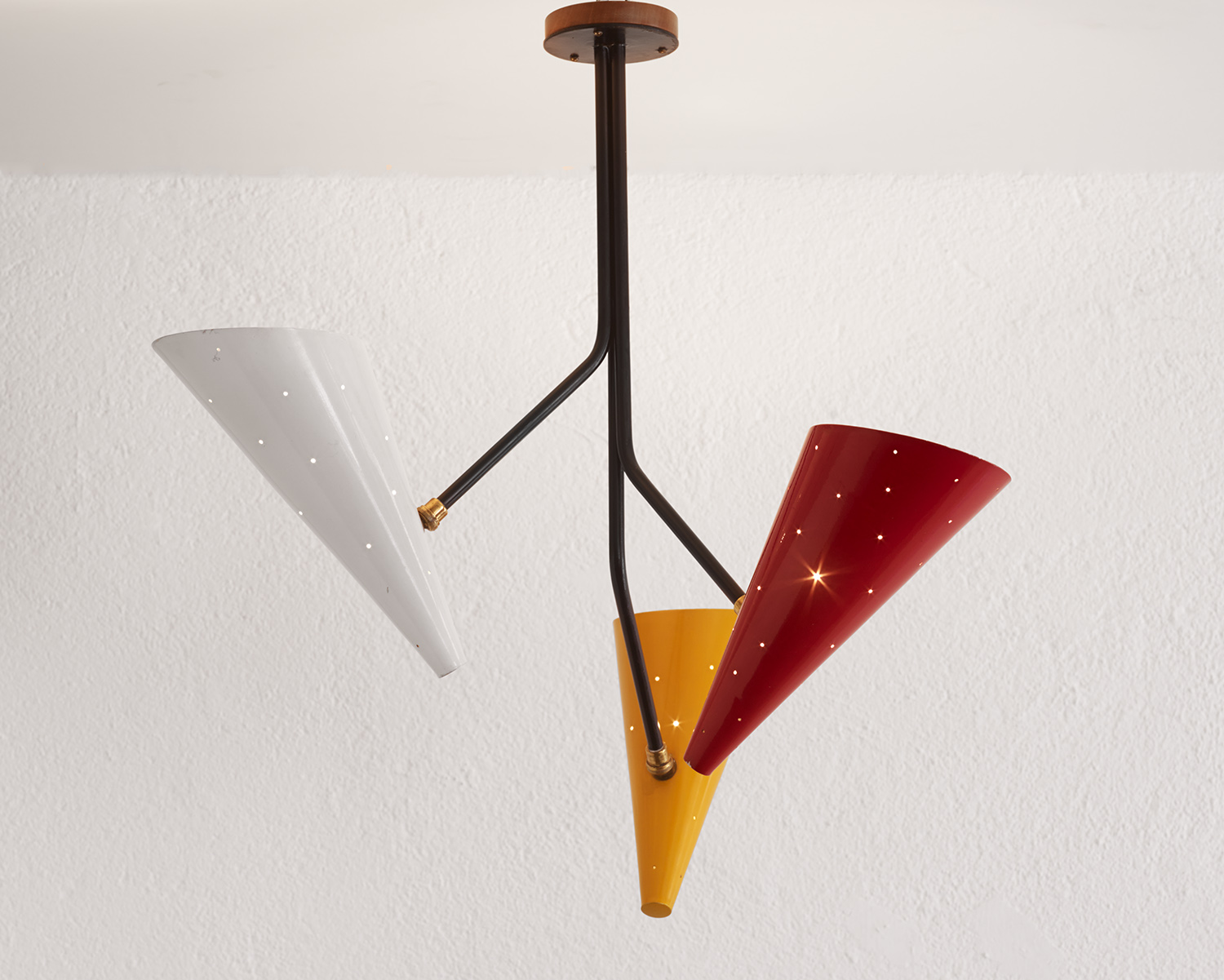 Plafonnier à trois bras 1950 – Bild 3