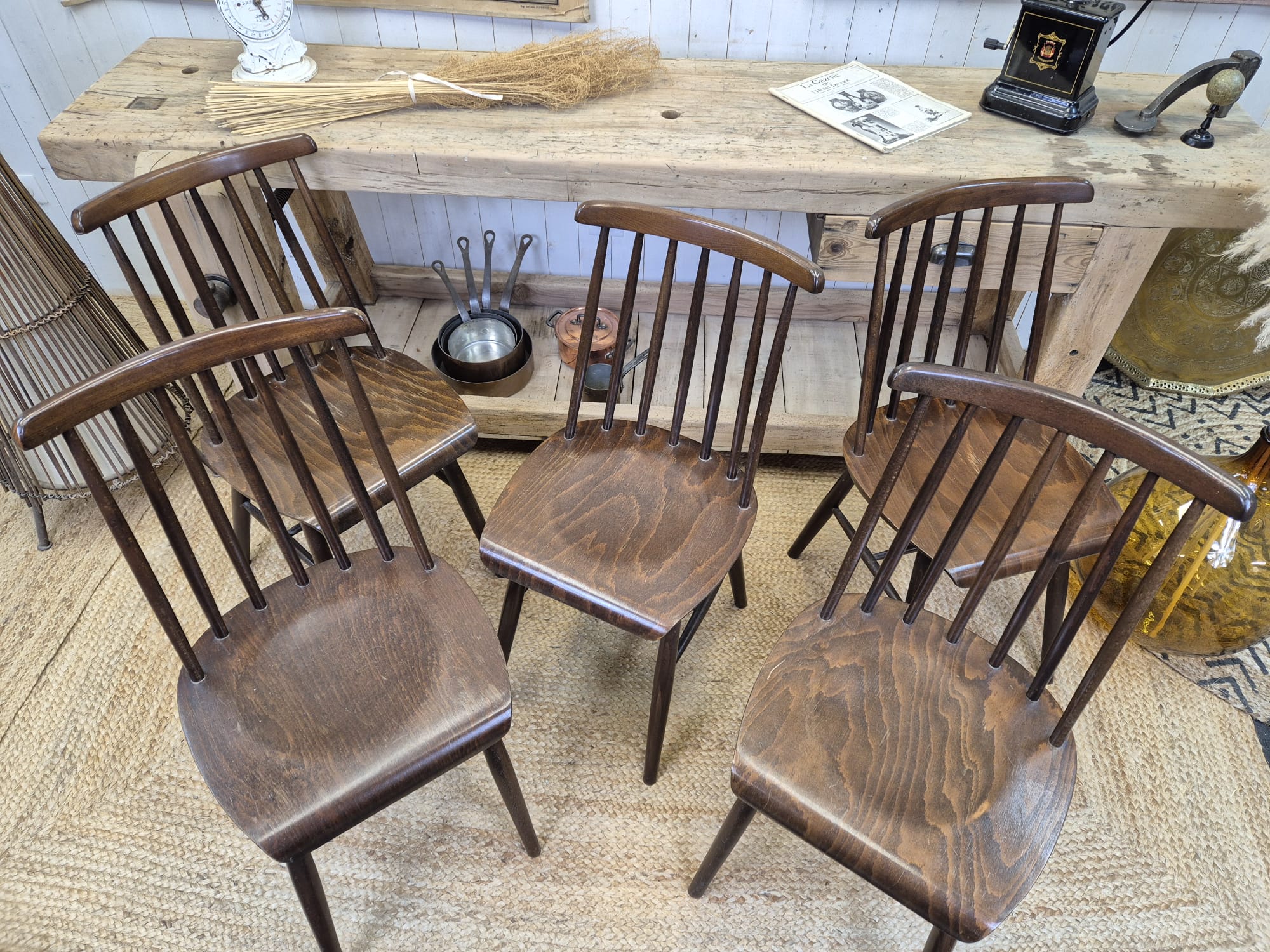 Chaises Fanett vintage – Bild 5