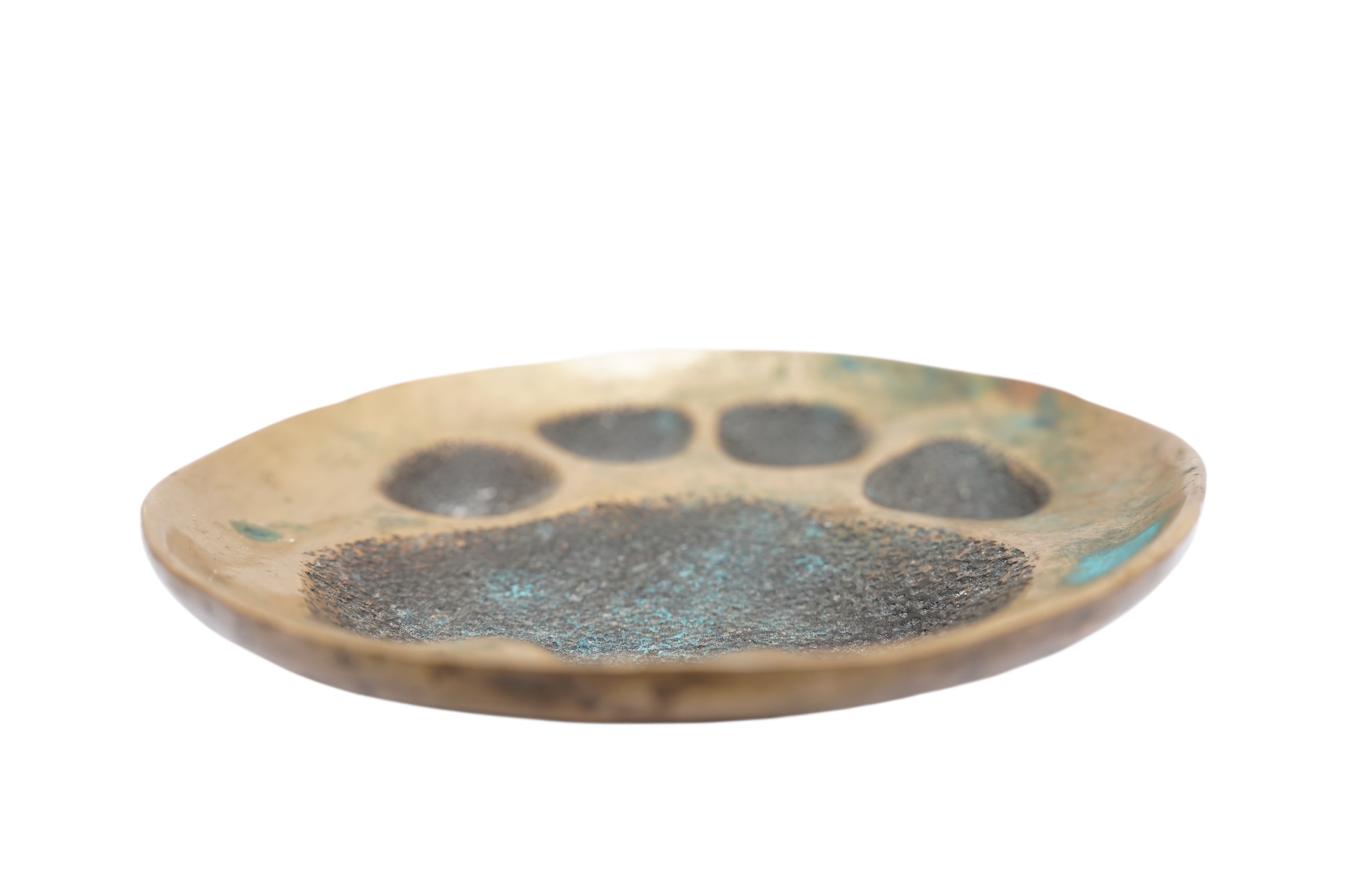 Sculpture en bronze d’une pâte de lion – Bild 3