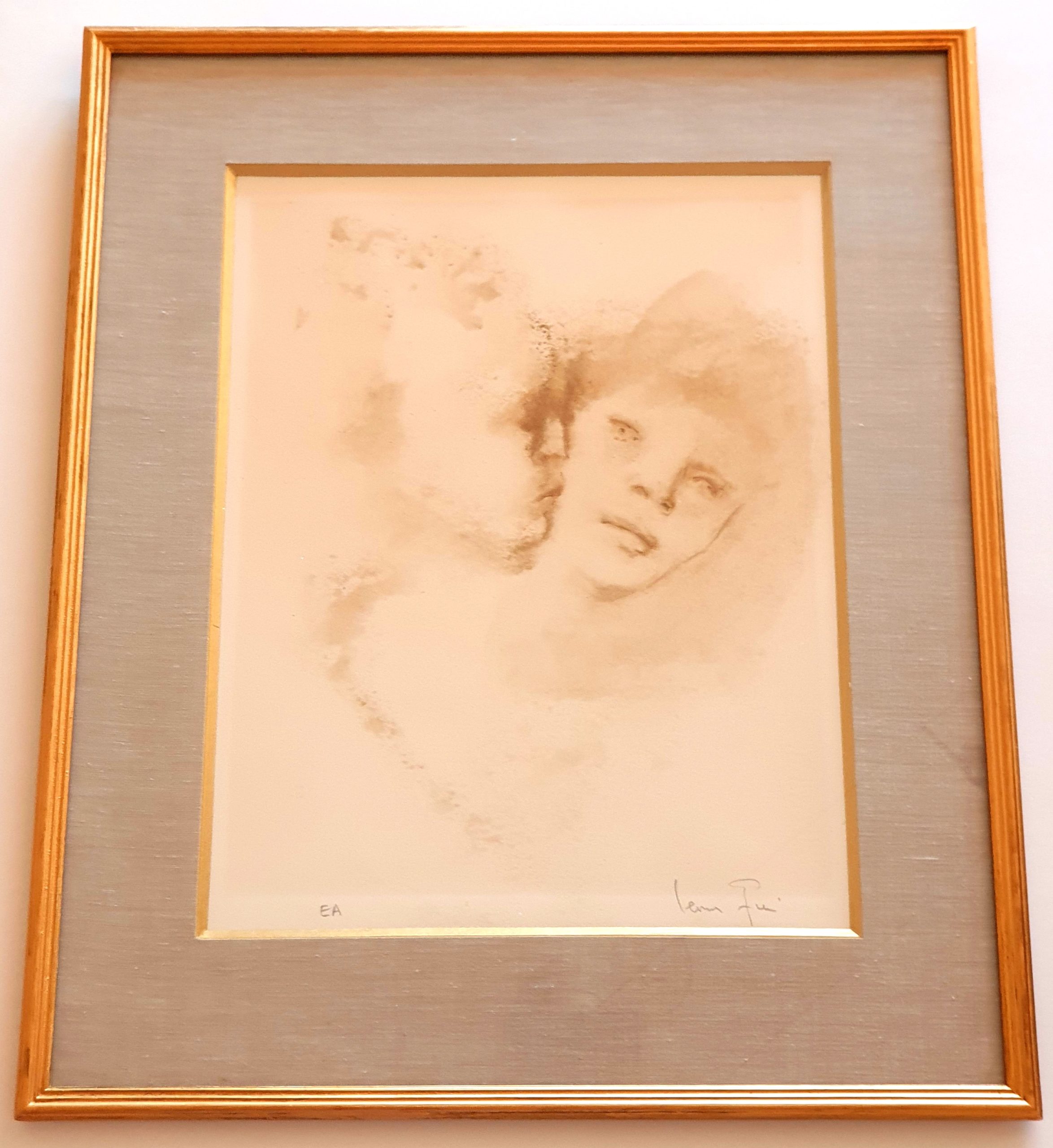 Lithographie Leonor Fini (1908-1996) « Le baiser » – Image 2