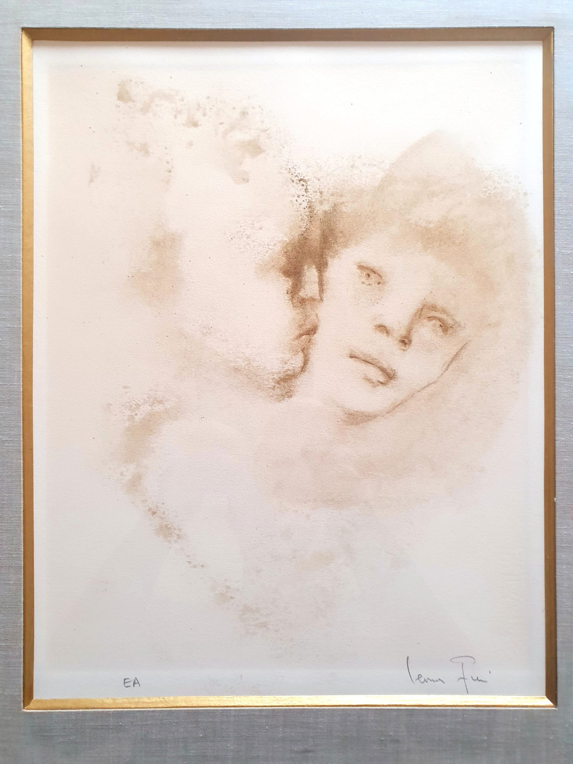 Lithographie Leonor Fini (1908-1996) « Le baiser » – Image 3