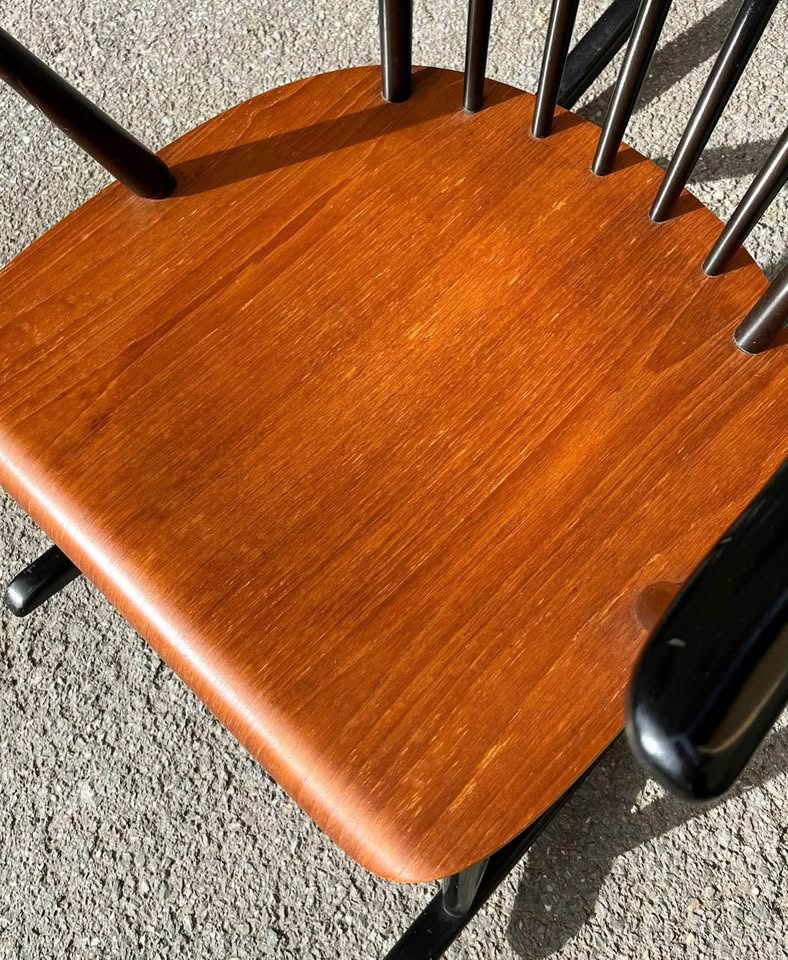 Chaise à bascule scandinave années 60 – Image 5