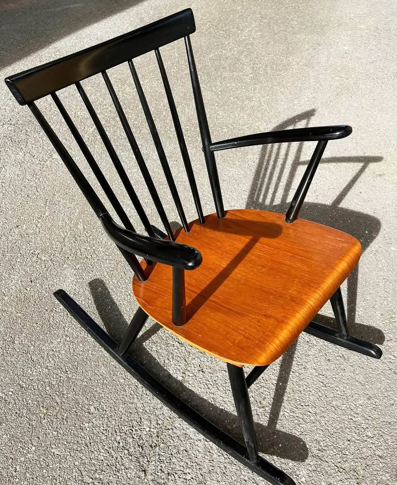 Chaise à bascule scandinave années 60 – Image 6