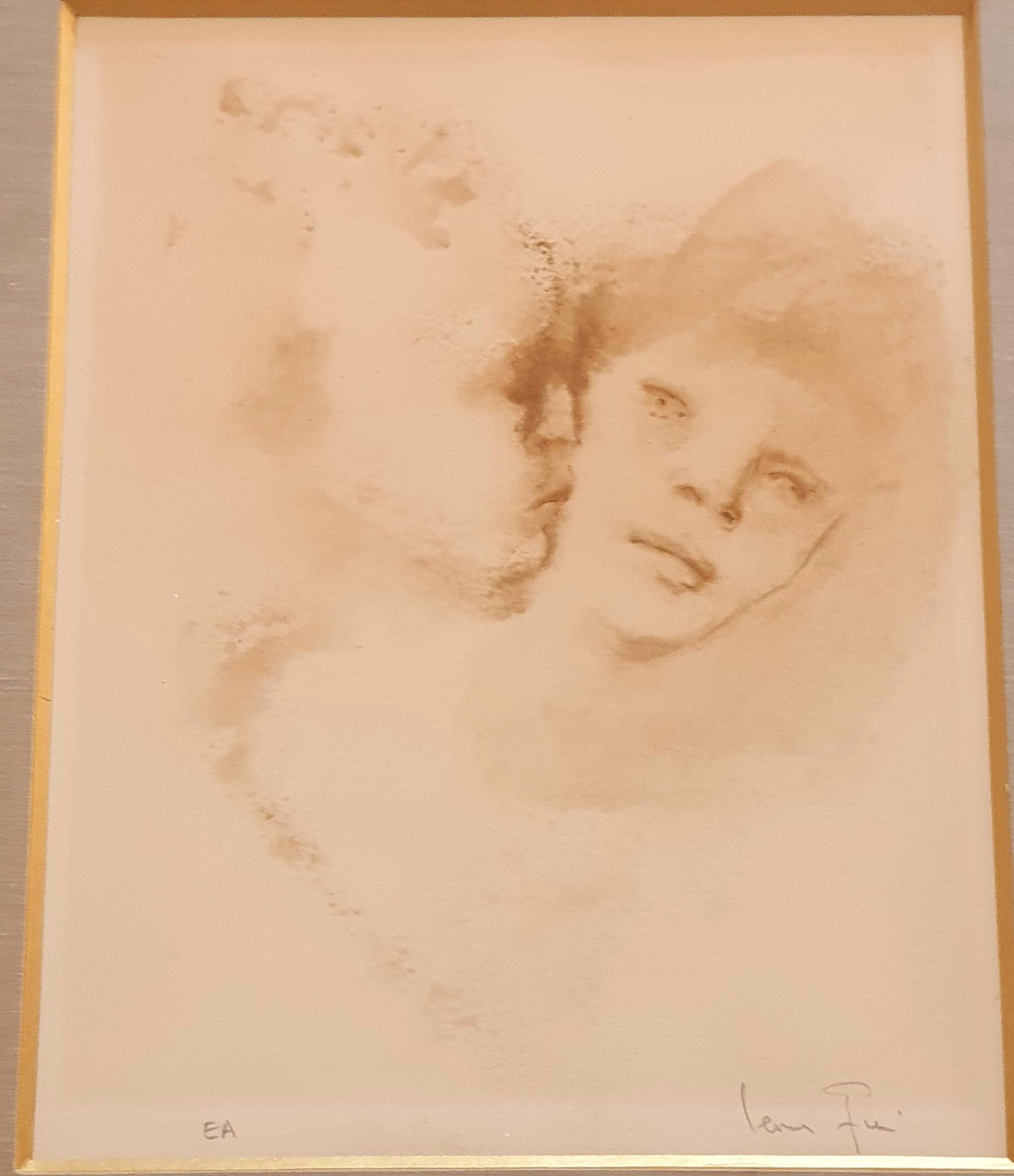 Lithographie Leonor Fini (1908-1996) « Le baiser » – Image 8