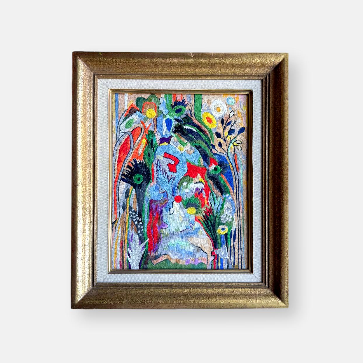 Judith L'Eplattenier, broderie abstraite,1998