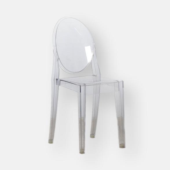 4 chaises Kartell Victoria Ghost