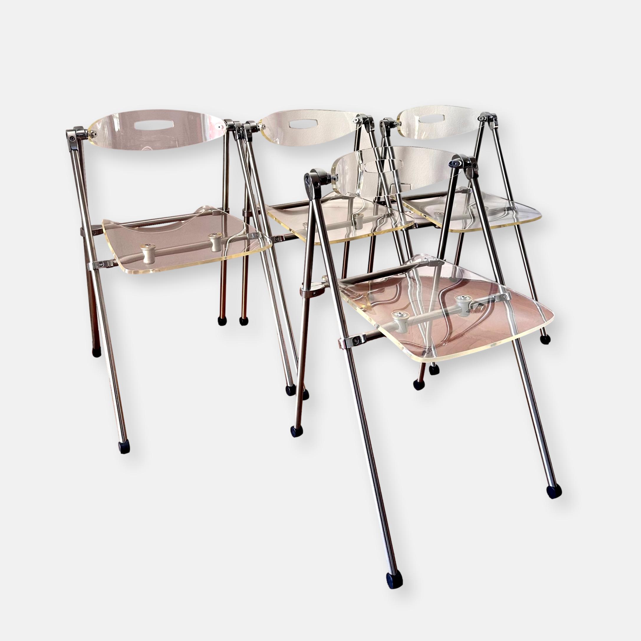 Set de 4 chaises pliantes Eda Concept Giancarlo Piretti