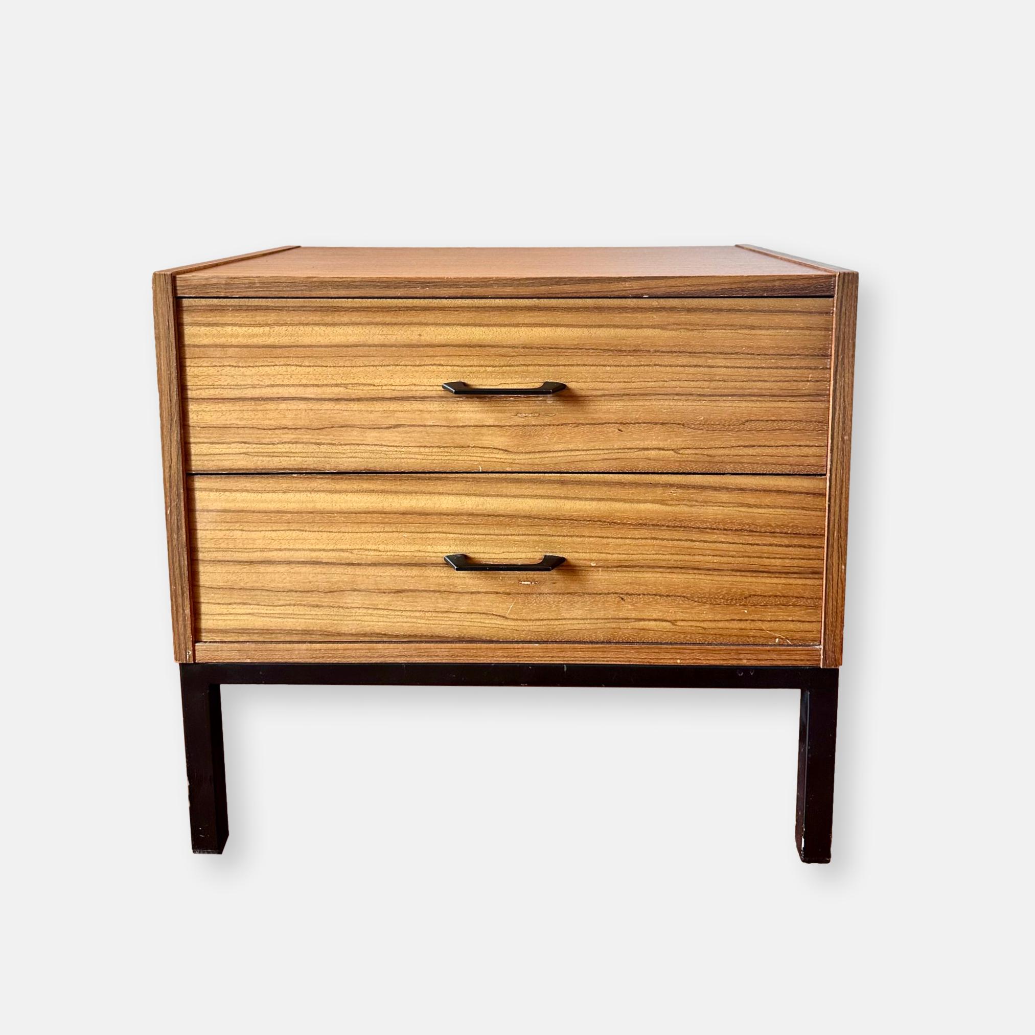 Table de chevet vintage 2 tiroirs