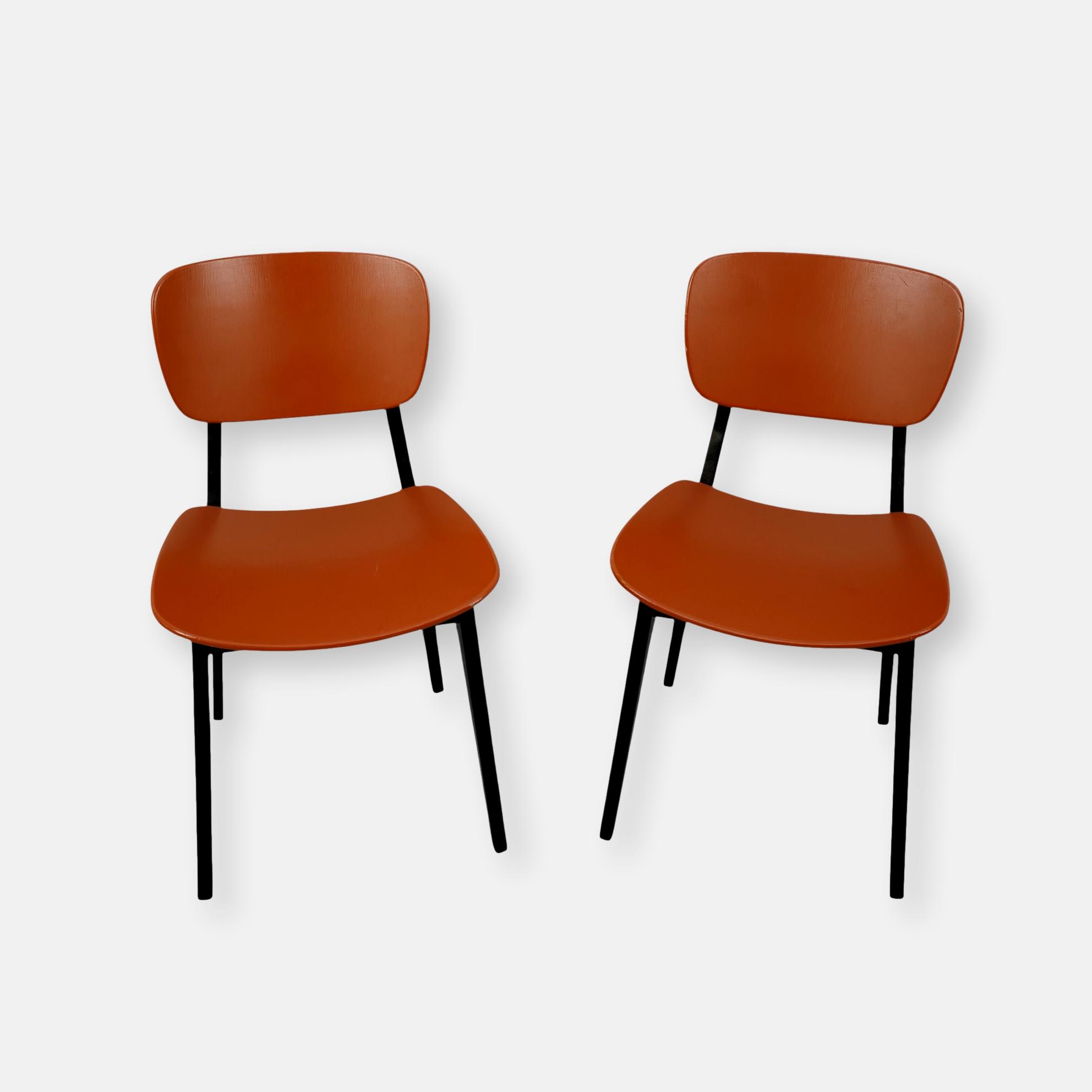 Paire de chaises de style scandinave