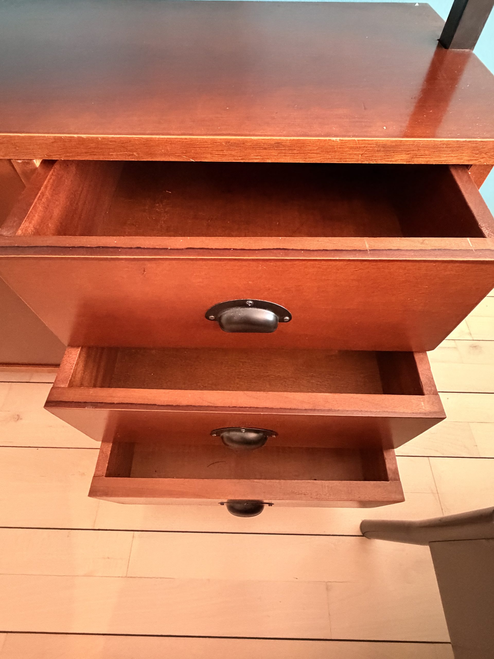 Bibliothèque murale vintage modulable en teck – Image 6