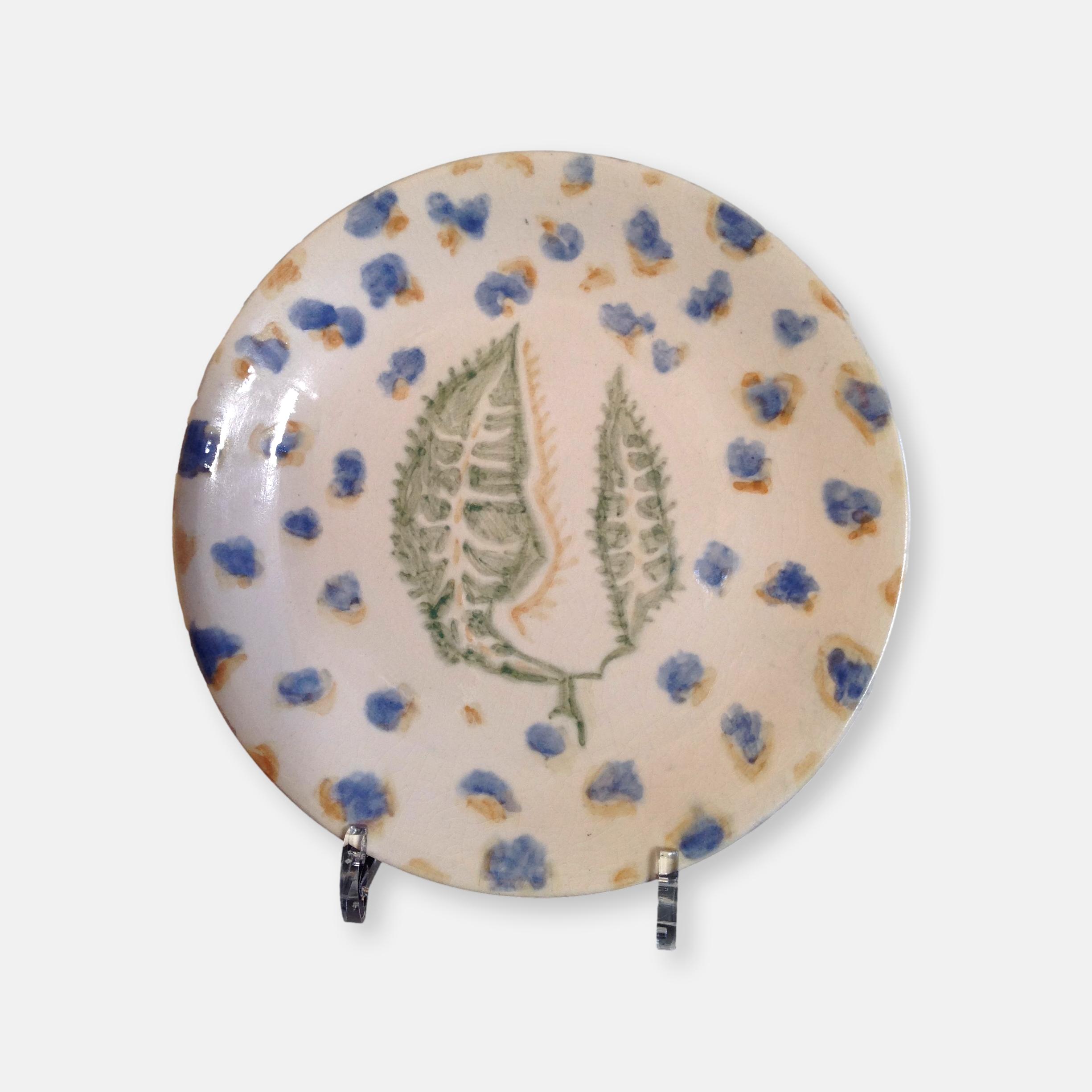 Assiette en céramique Sant-Vicens Jean Lurçat