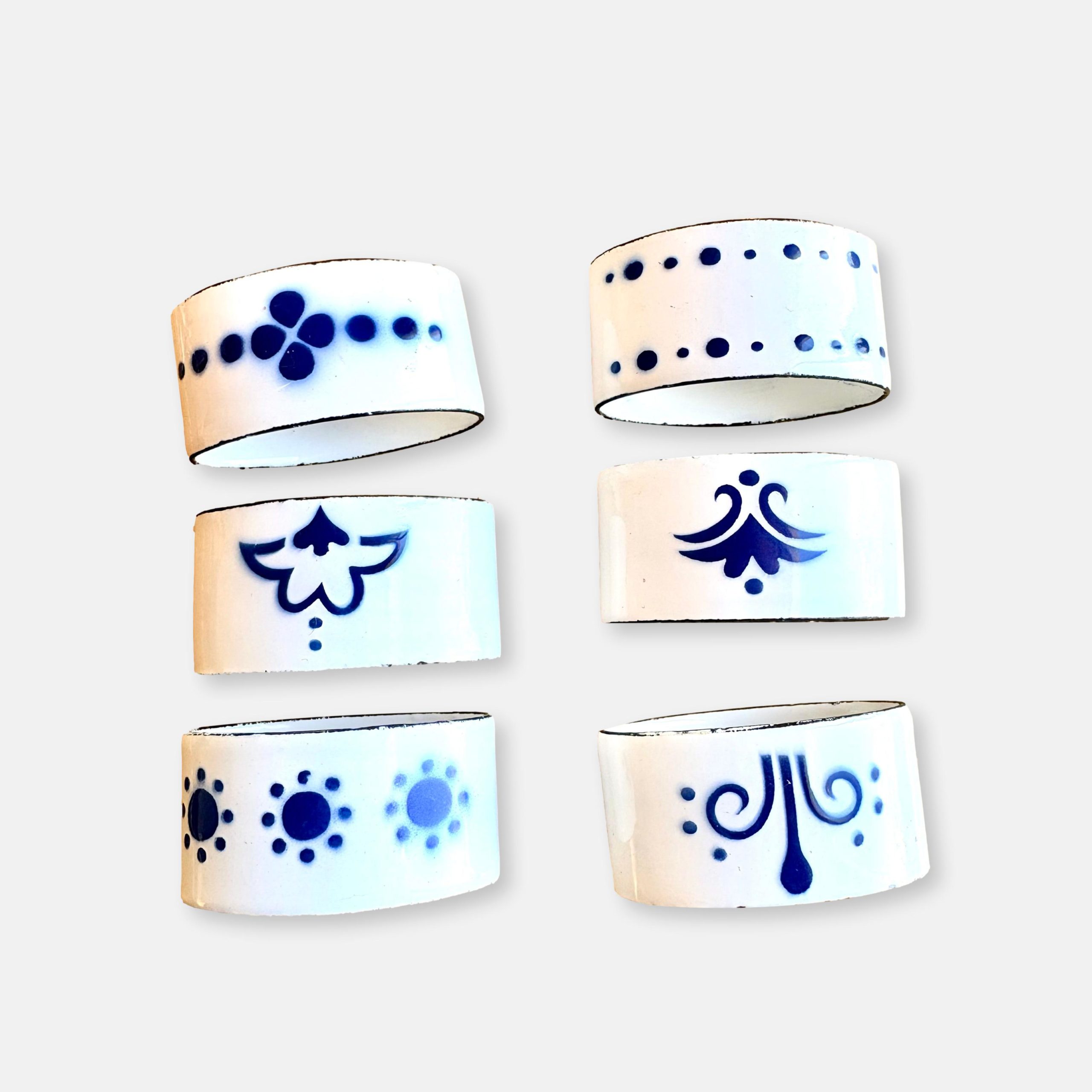 Lot de 6 ronds de serviette IKEA "Heder"