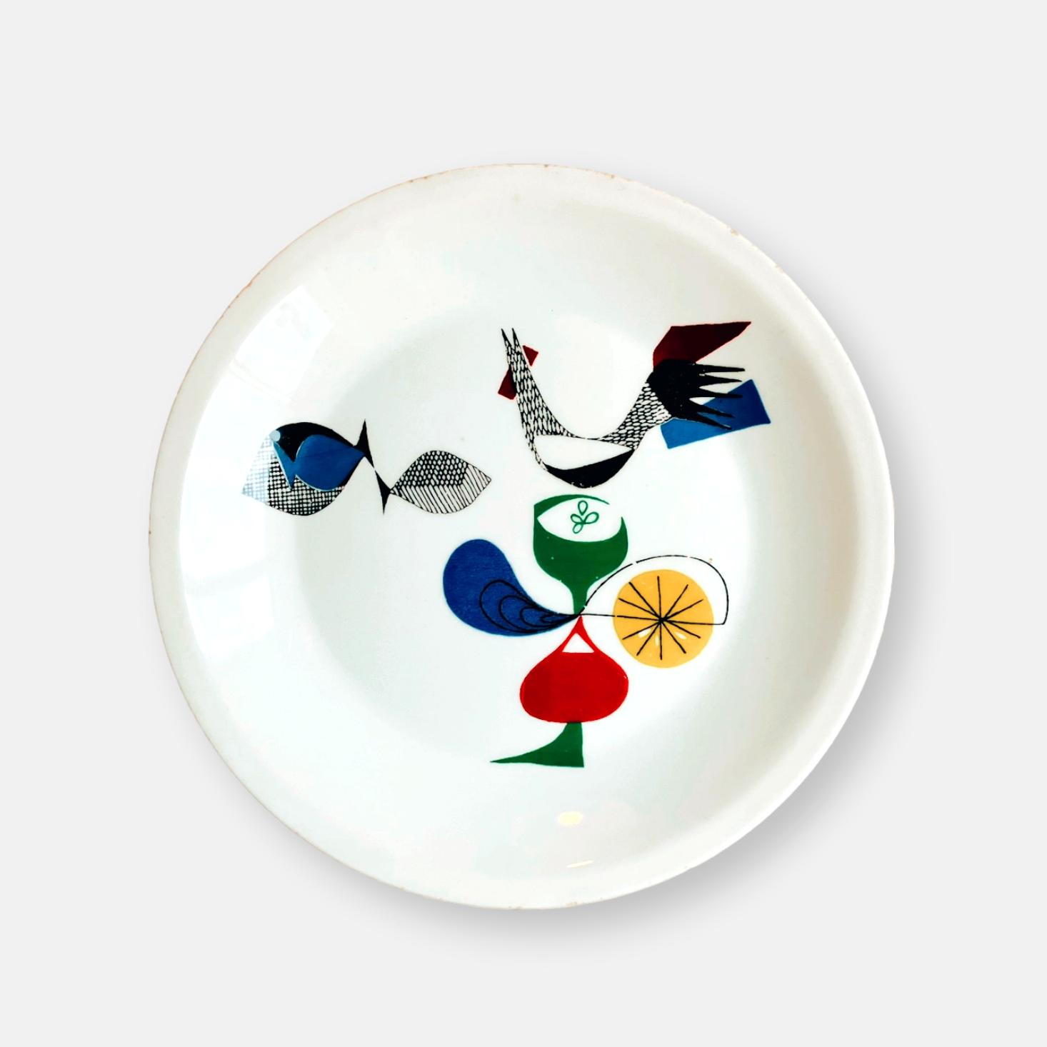 Lot de 6 assiettes à dessert Figgjo Flint