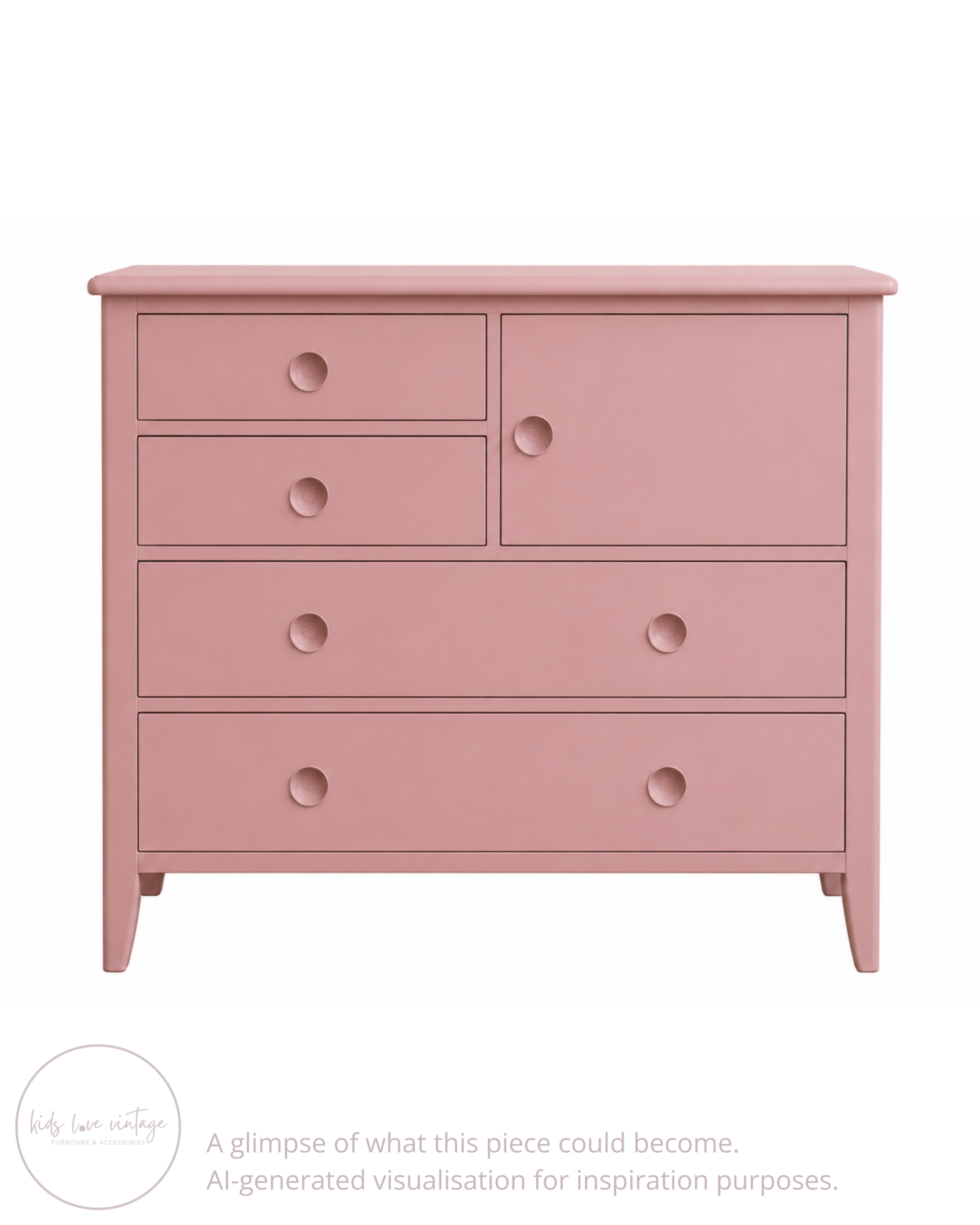Grande commode à langer vintage – restaurée sur demande – Image 5