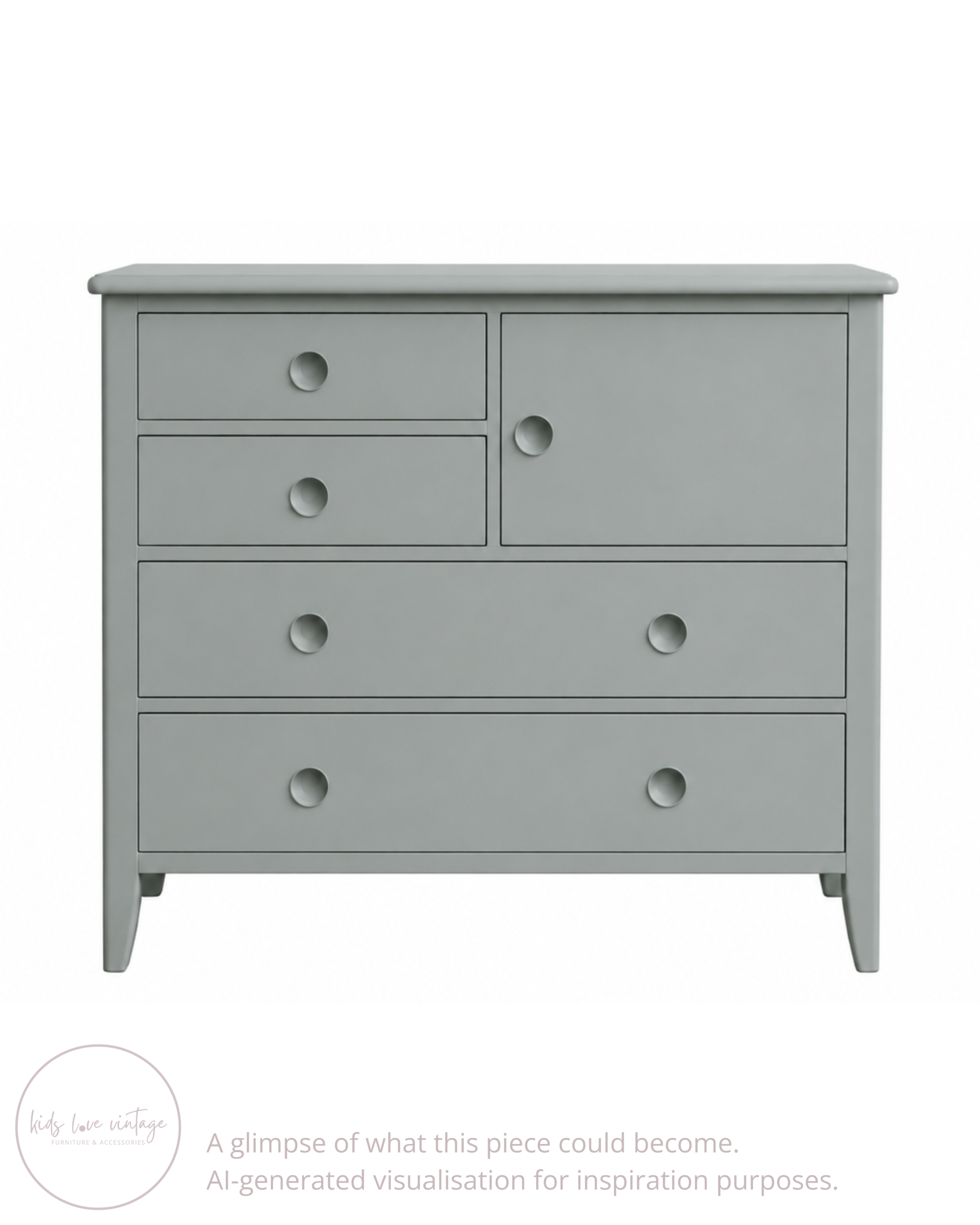 Grande commode à langer vintage – restaurée sur demande – Image 7