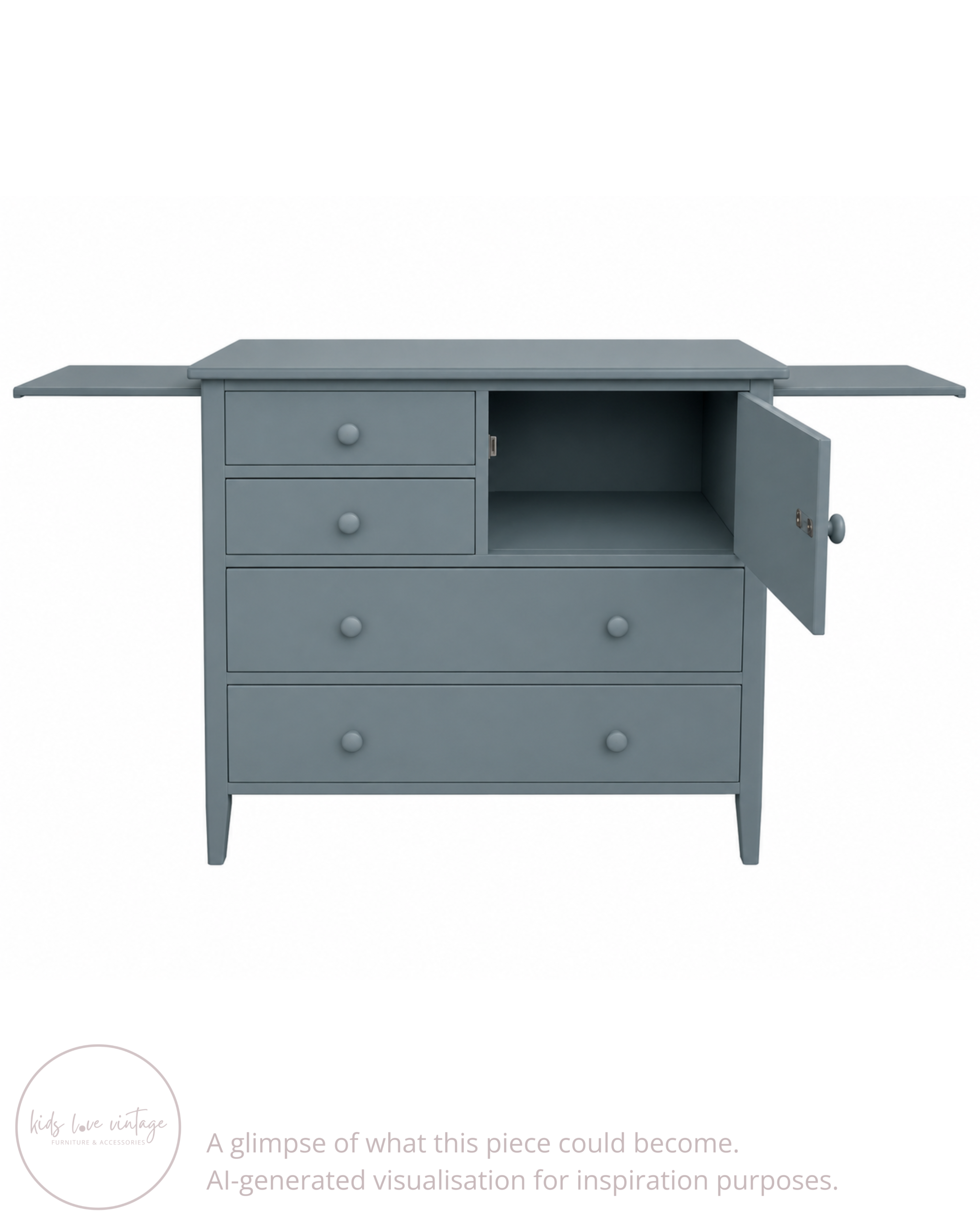 Grande commode à langer vintage – restaurée sur demande – Image 8