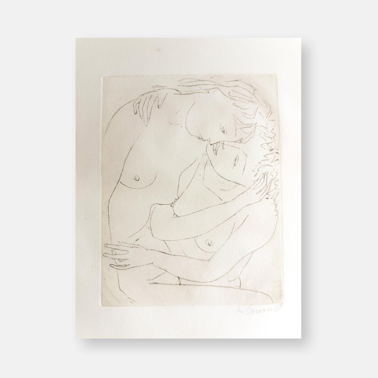 Eau-forte de Maurice Barraud (1899-1954)