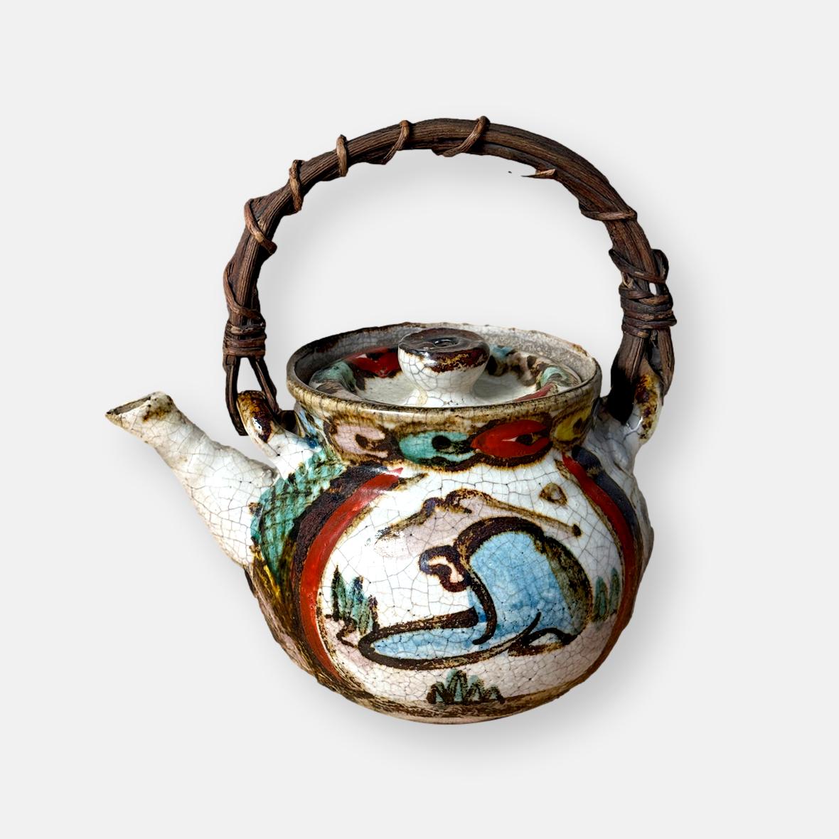 Grande théière de style Ogata Kenzan, Japon
