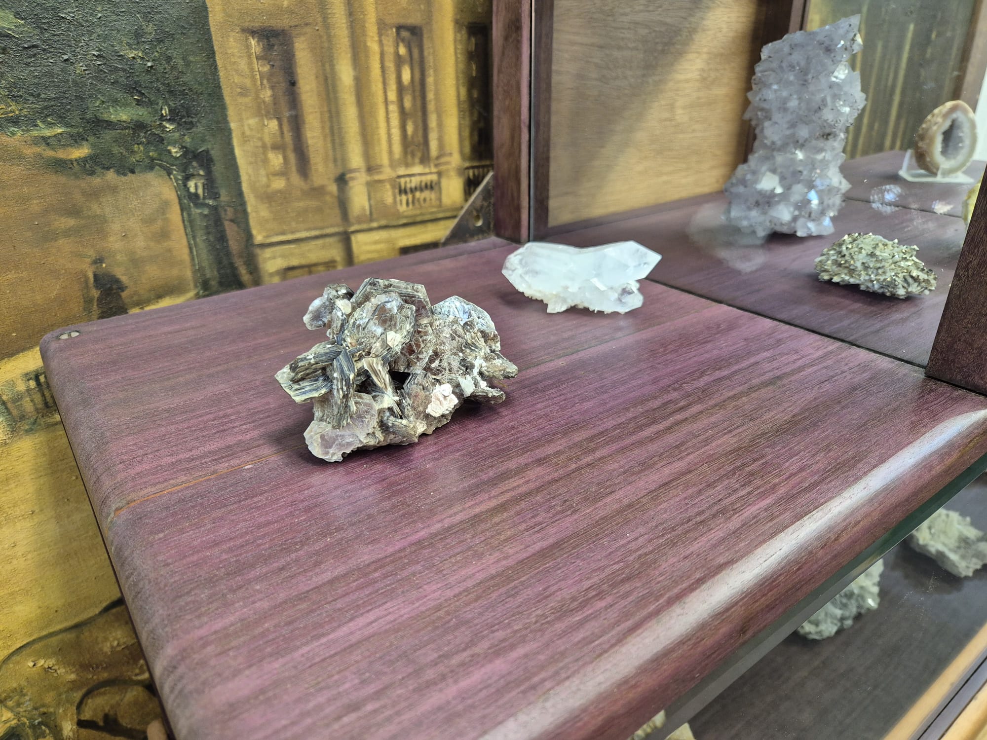 Ancienne vitrine 1930 en amarante – Bild 9