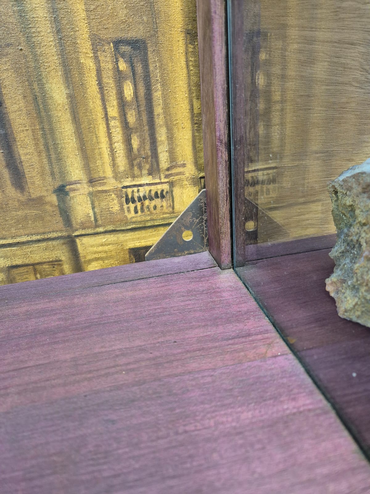 Ancienne vitrine 1930 en amarante – Bild 10