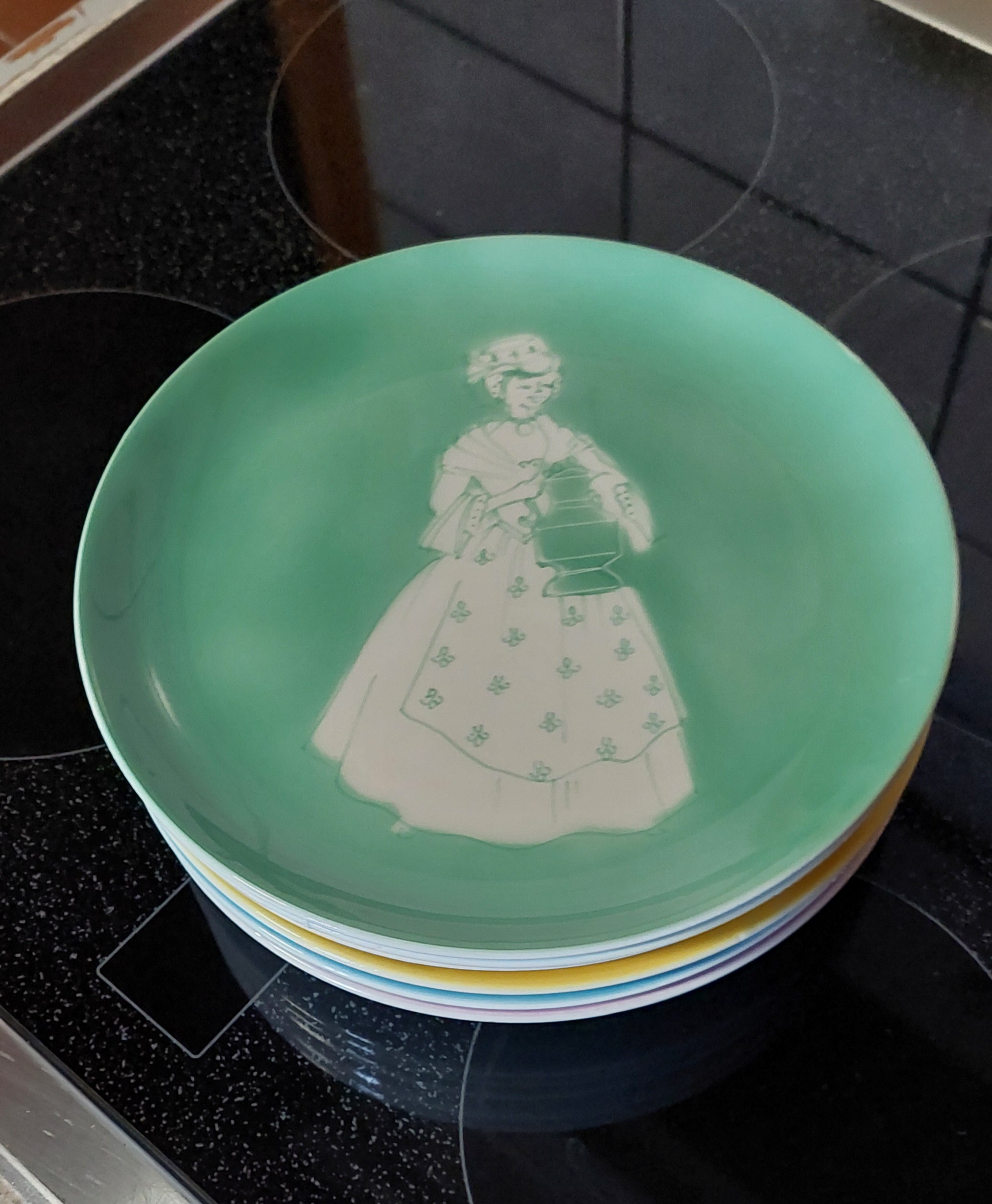 Lot de 6 assiettes vintage – Image 7